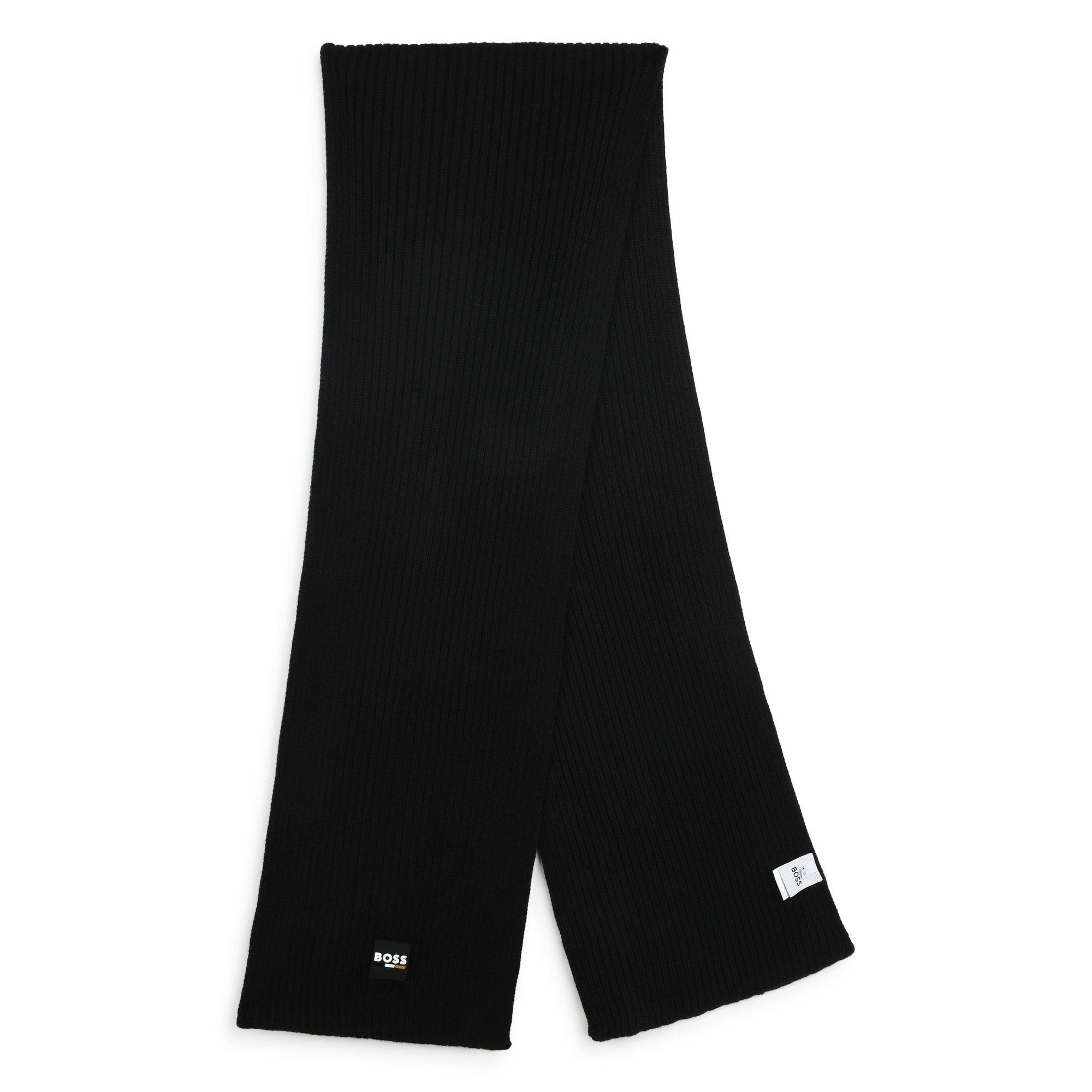 Black 09B - Boss - Kids Logo Scarf, Logo Design - 1