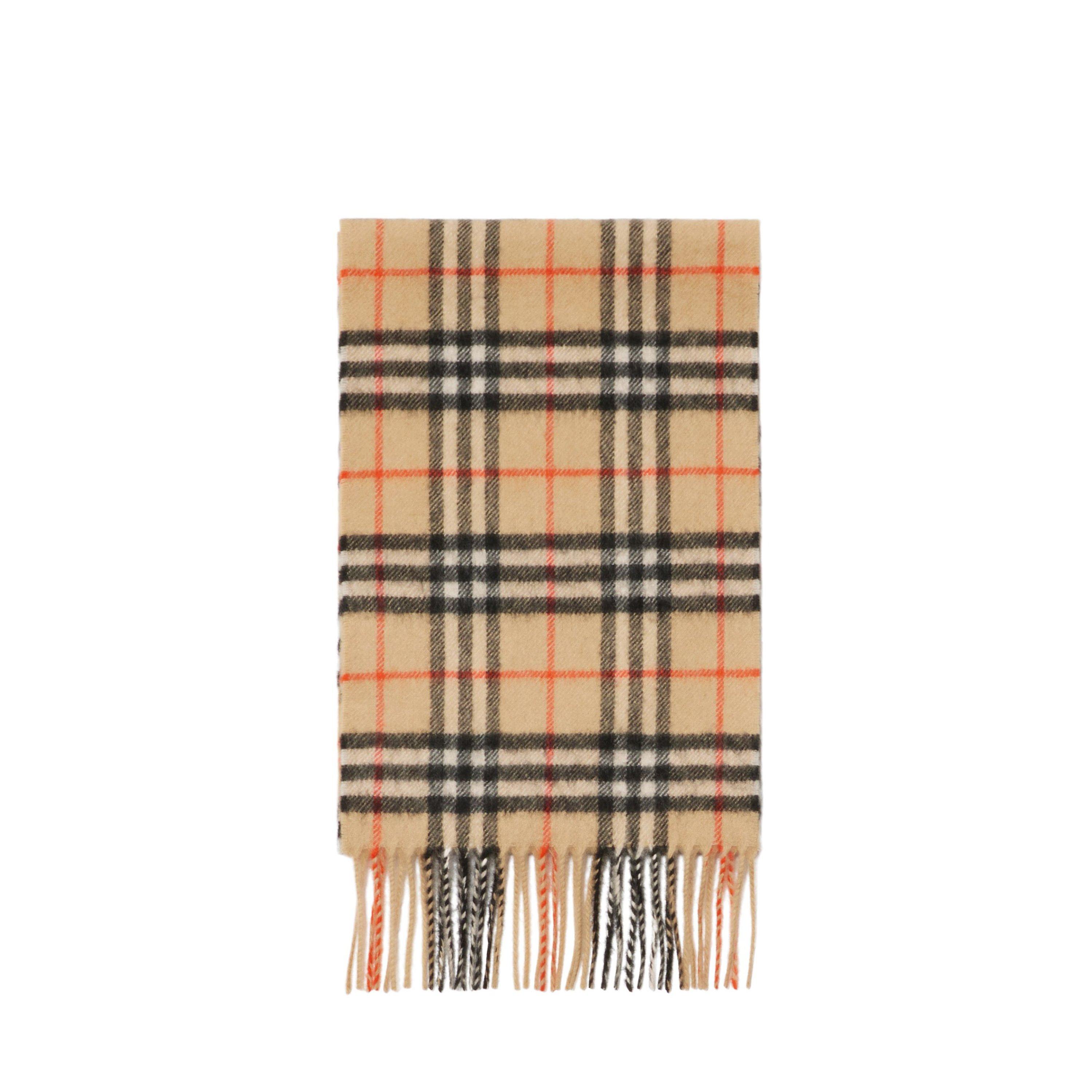 Beige  B9368 - Burberry - Juniors' Vintage Check Cashmere Scarf - 2