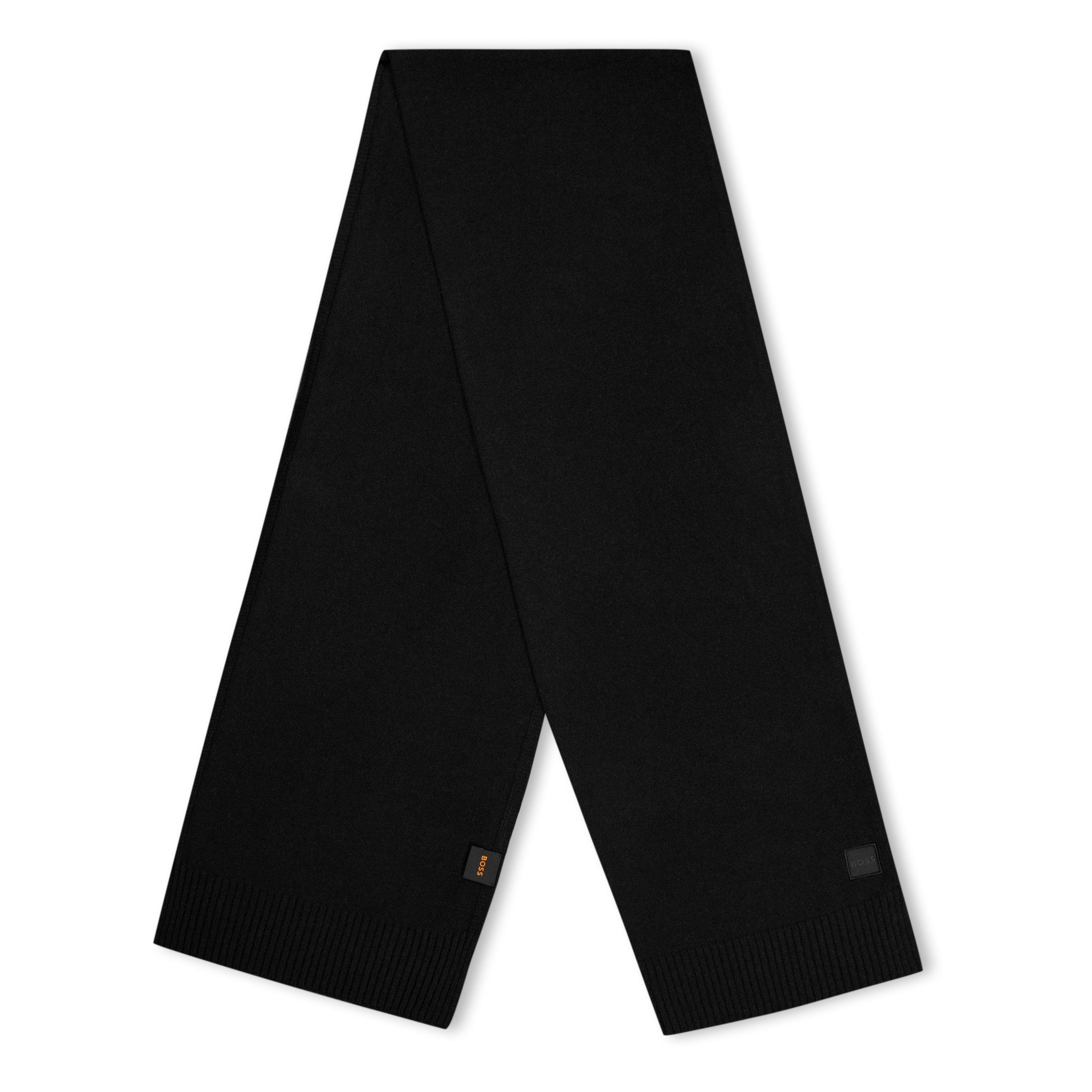 Boss Men's Akaio Knitted Scarf - Black 001