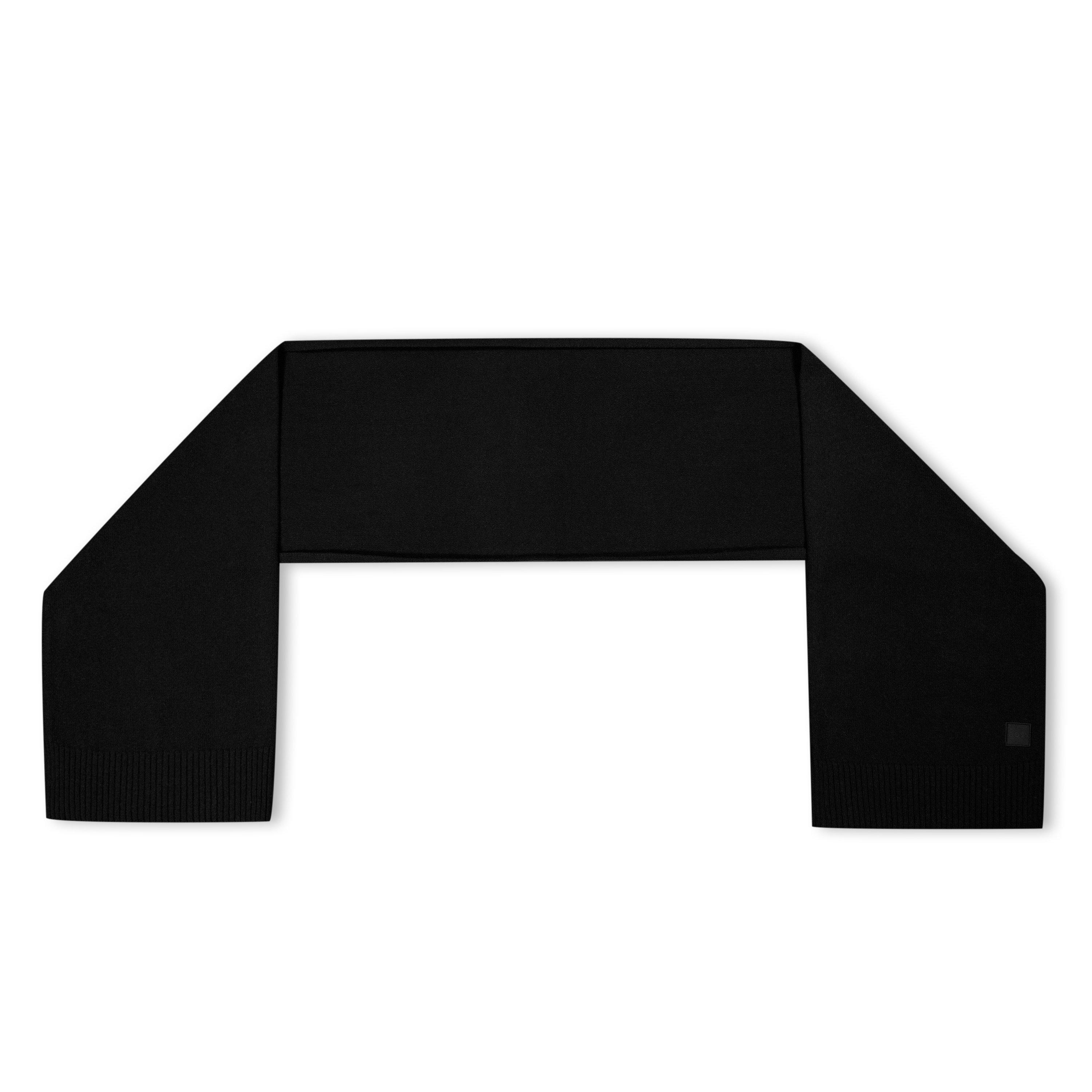 Black 001 - Boss - Men's Akaio Knitted Design Scarf - 3