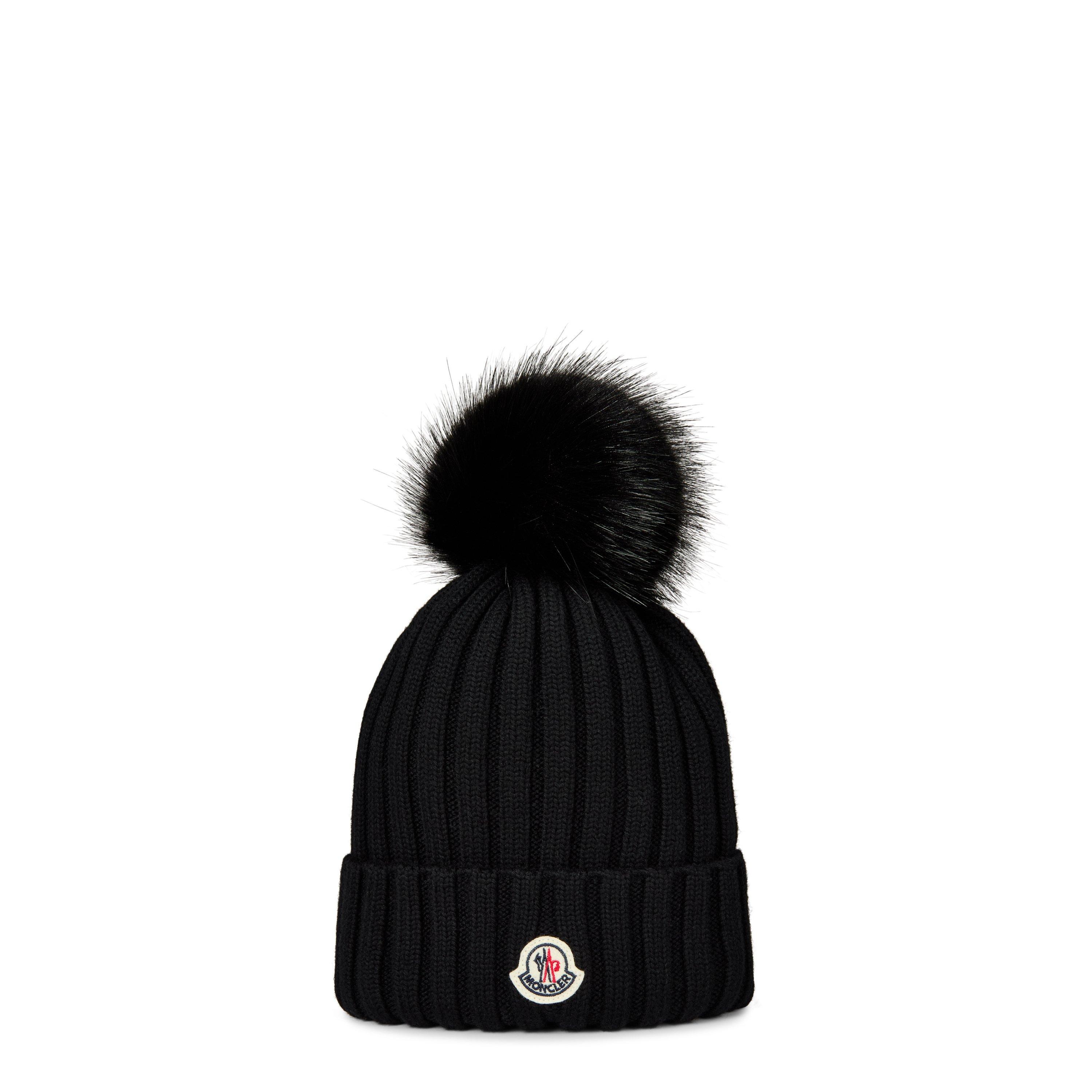 Black 999 - Moncler - Pom Pom Bobble Hat - 1