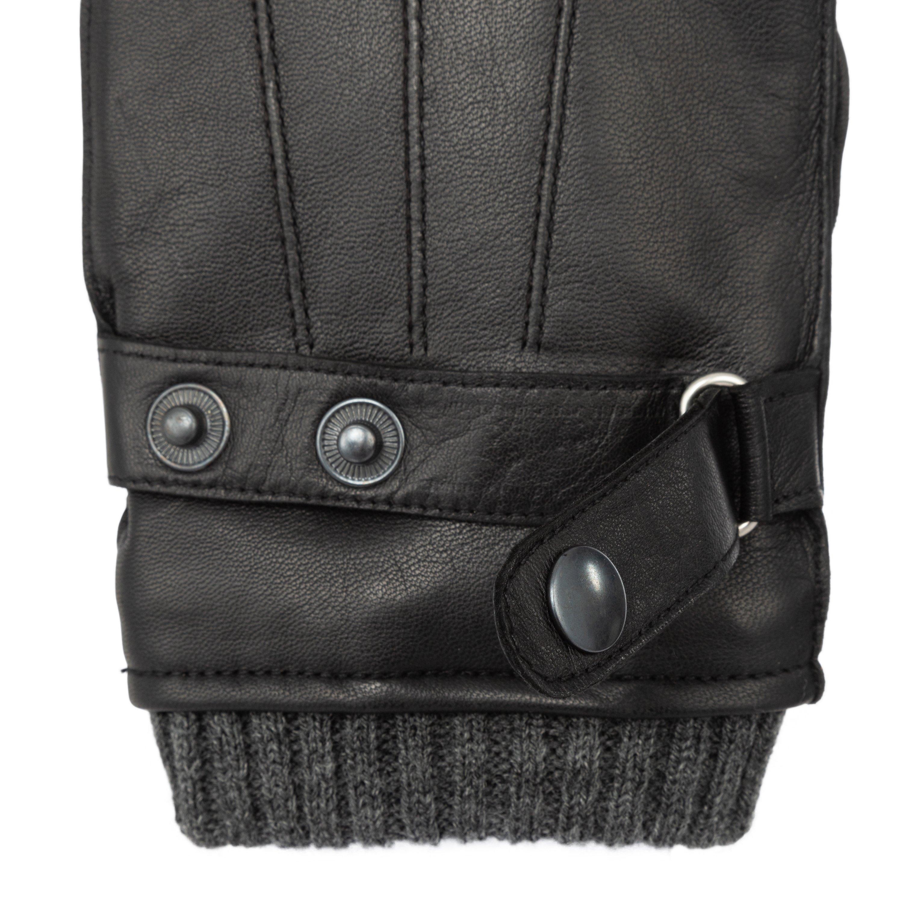 Zwart - Firetrap - Leather Strap Glove Sn54 - 4