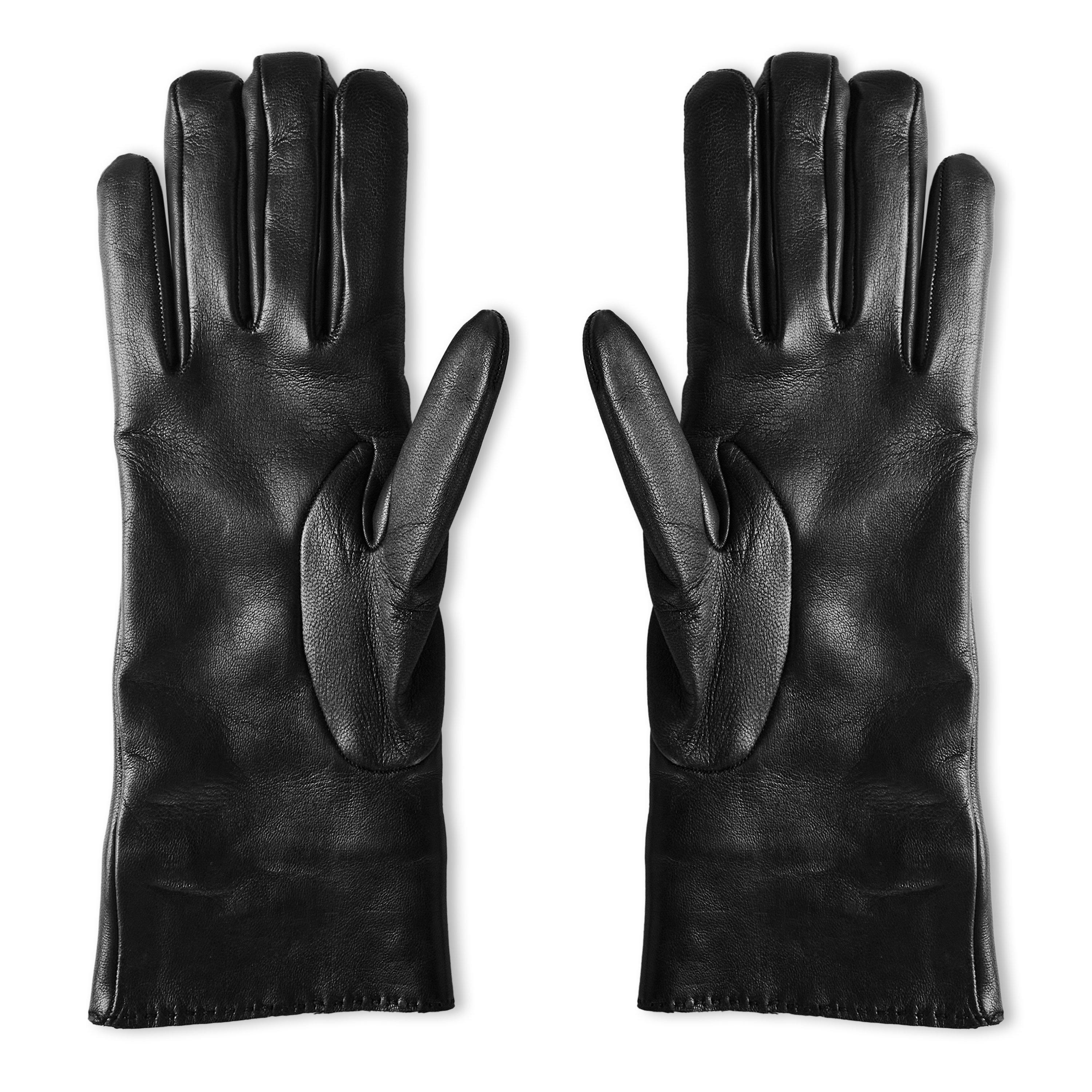 Black - Saint Laurent - Women's Leather Gloves - 2