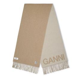 Ganni Fringed Scarf Ld44