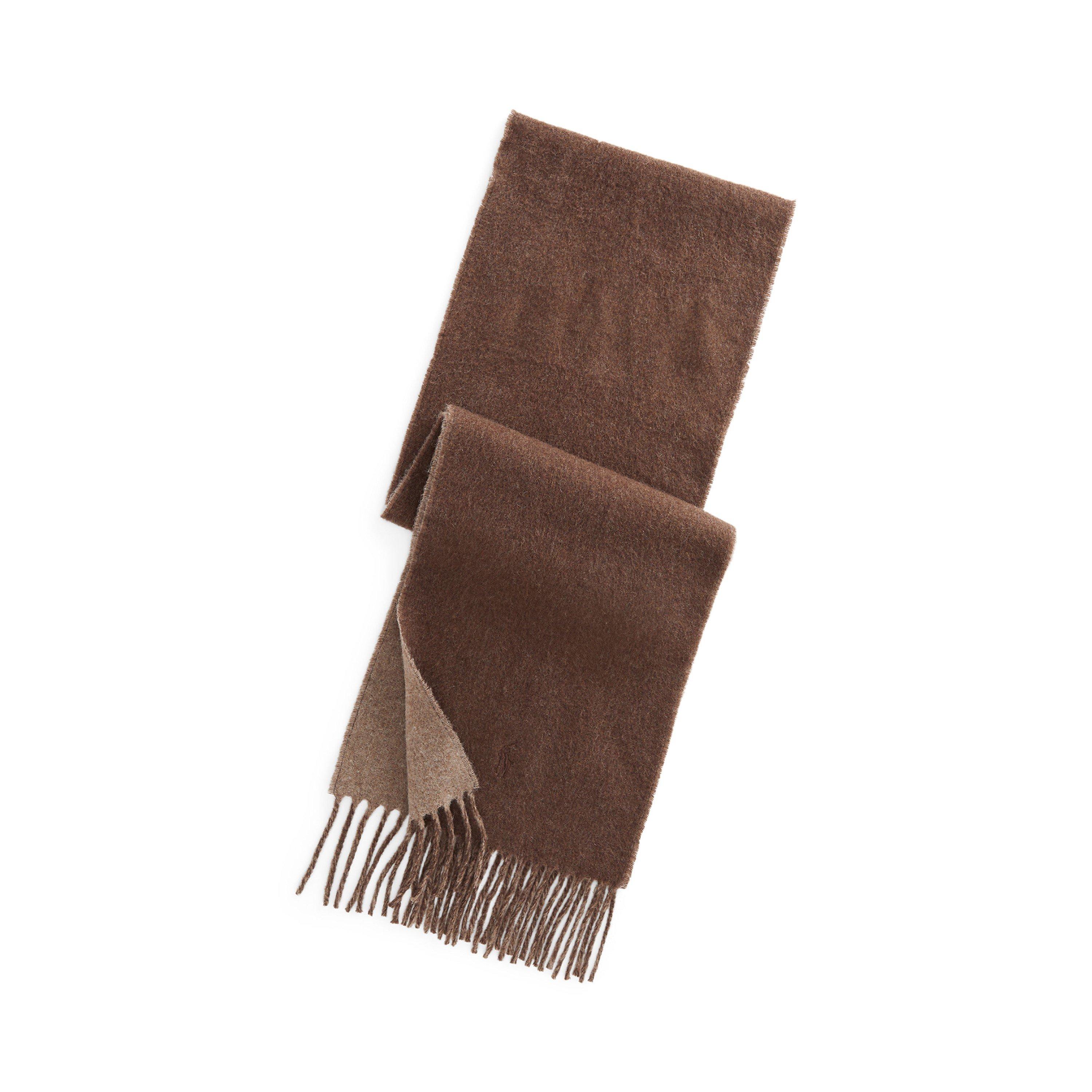 Reversible Wool Blend Scarf