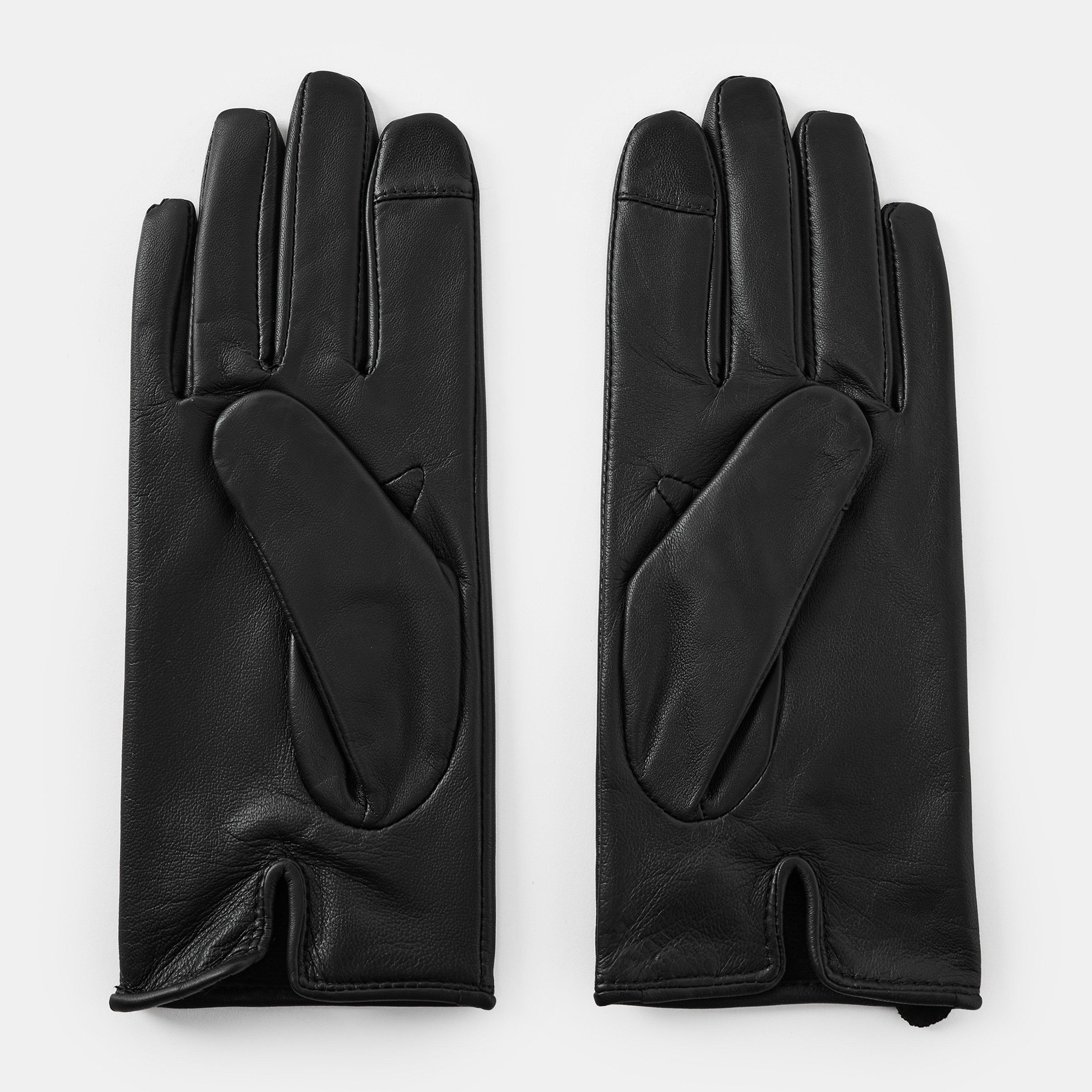 BLACK - Lauren by Ralph Lauren - Logo-Embossed Gloves - 2