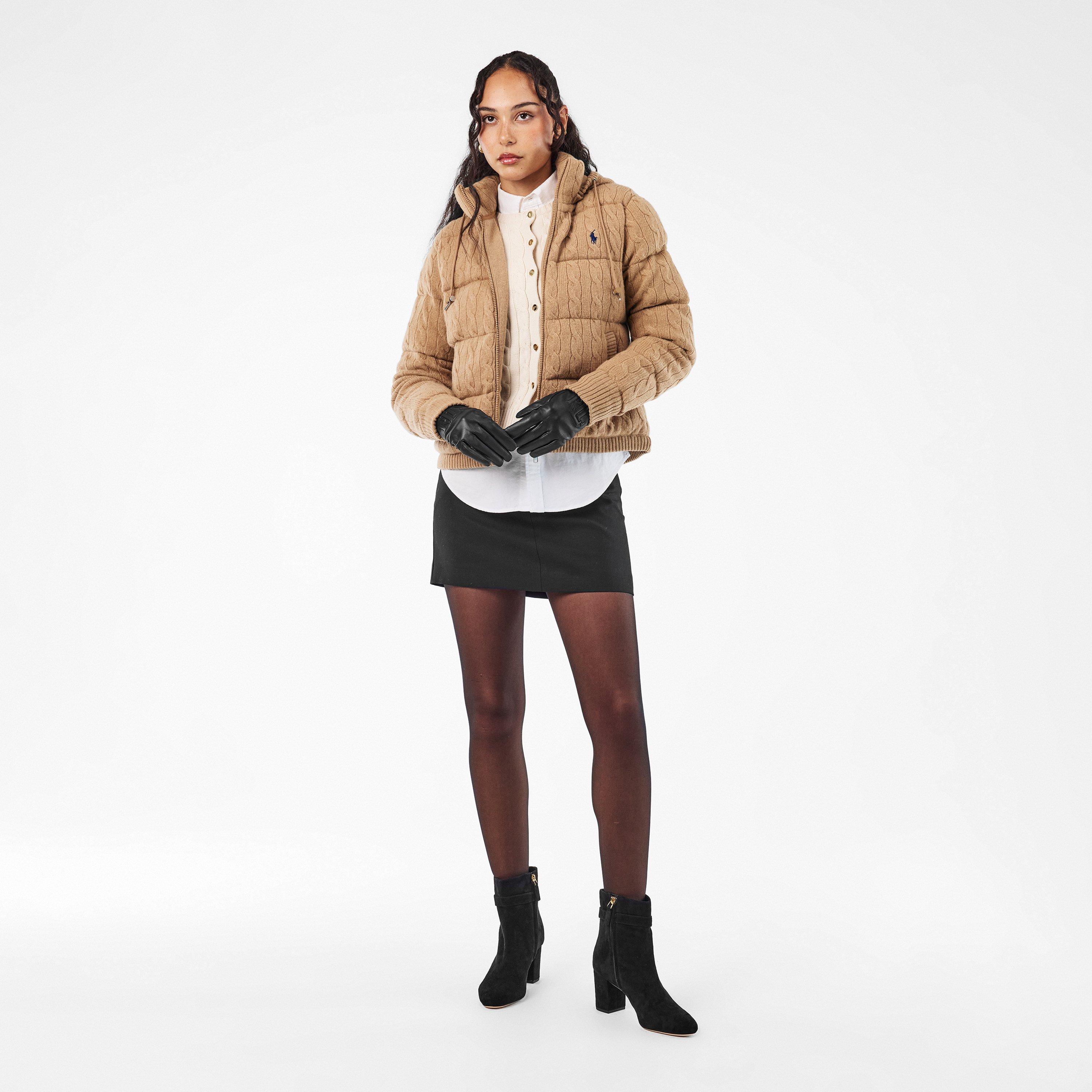 BLACK - Lauren by Ralph Lauren - Logo-Embossed Gloves - 4