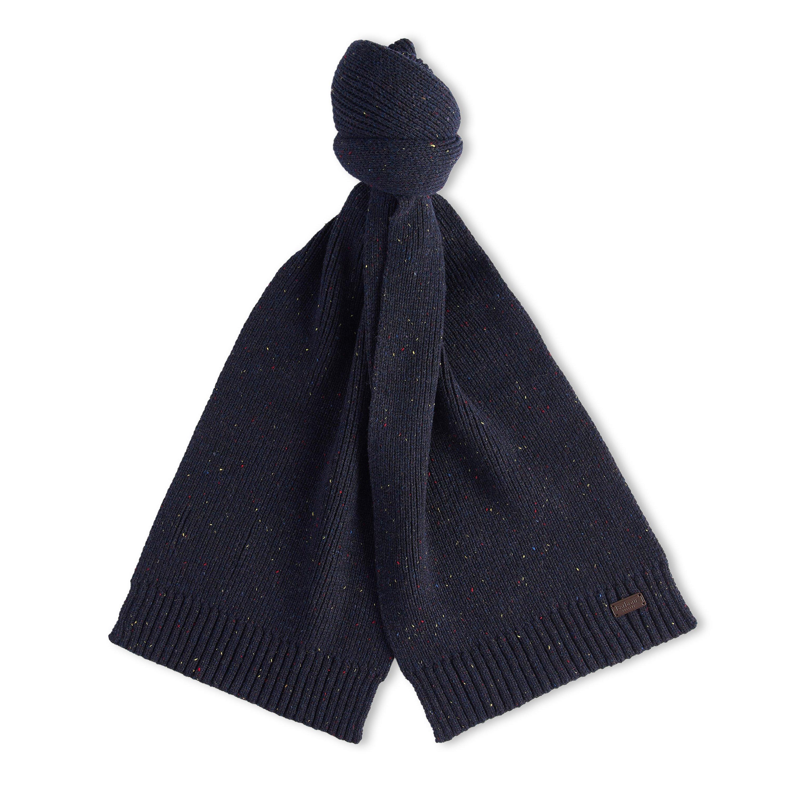Navy Fleck - Barbour - Carlton Fleck Beanie & Scarf Gift Set - 6