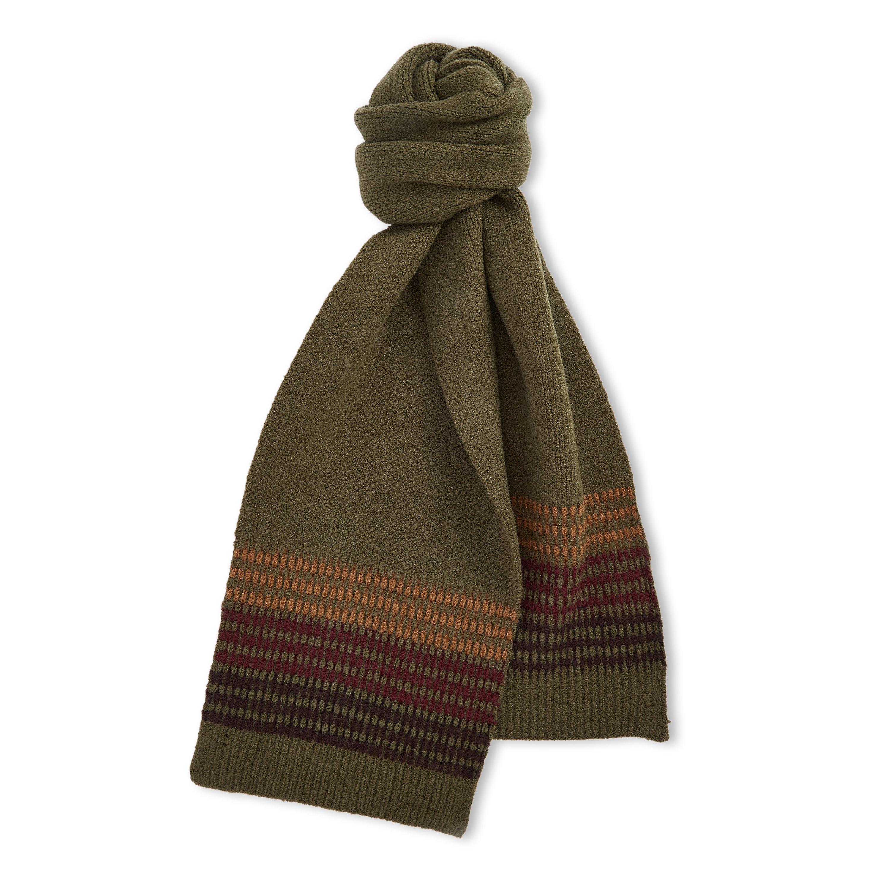 Army Green - Barbour - Branton Beanie and Scarf Gift Set - 2