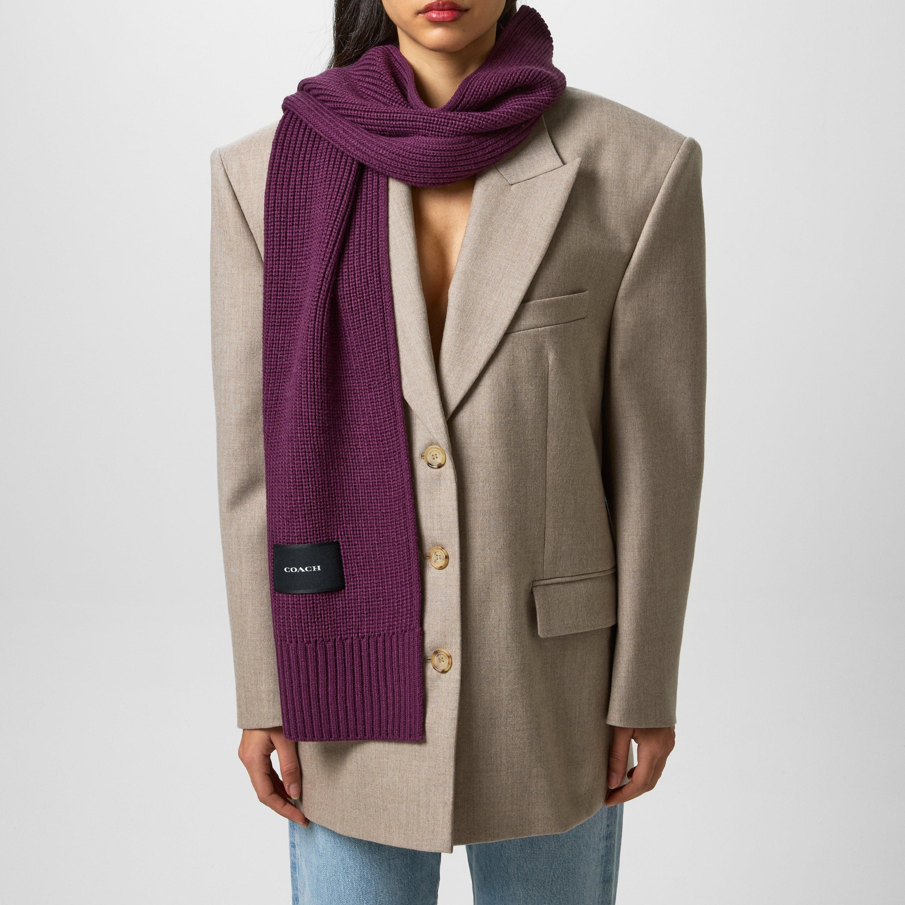 OXBLOOD - Coach - Woven Scarf Ld44 - 2