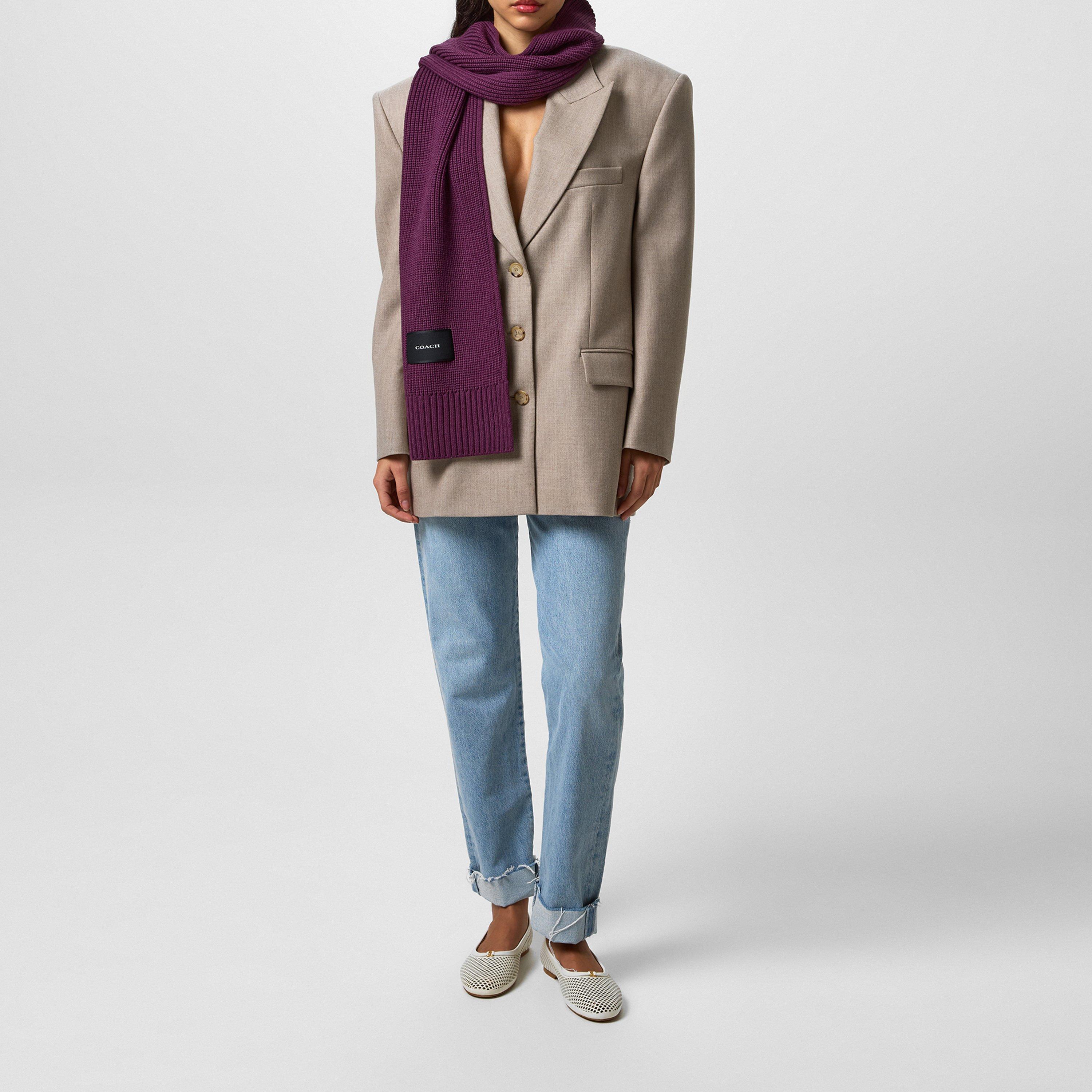 OXBLOOD - Coach - Woven Scarf Ld44 - 6