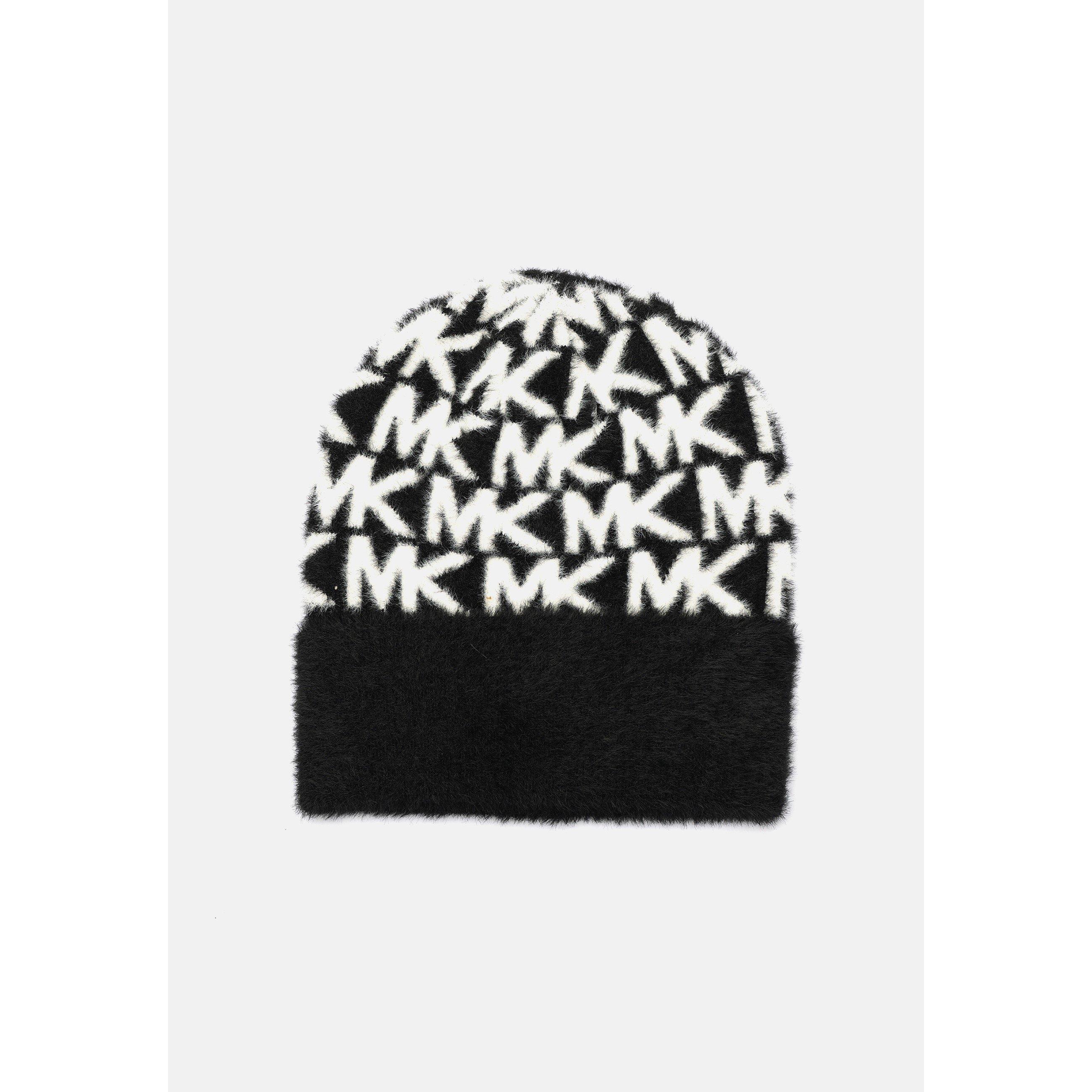 Michael Michael Kors Women's Mk Logo Cuff Beanie - Black