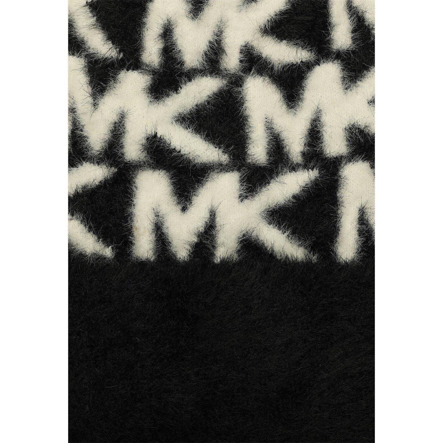 BLACK - MICHAEL Michael Kors - MK Logo Cuff Beanie - 3