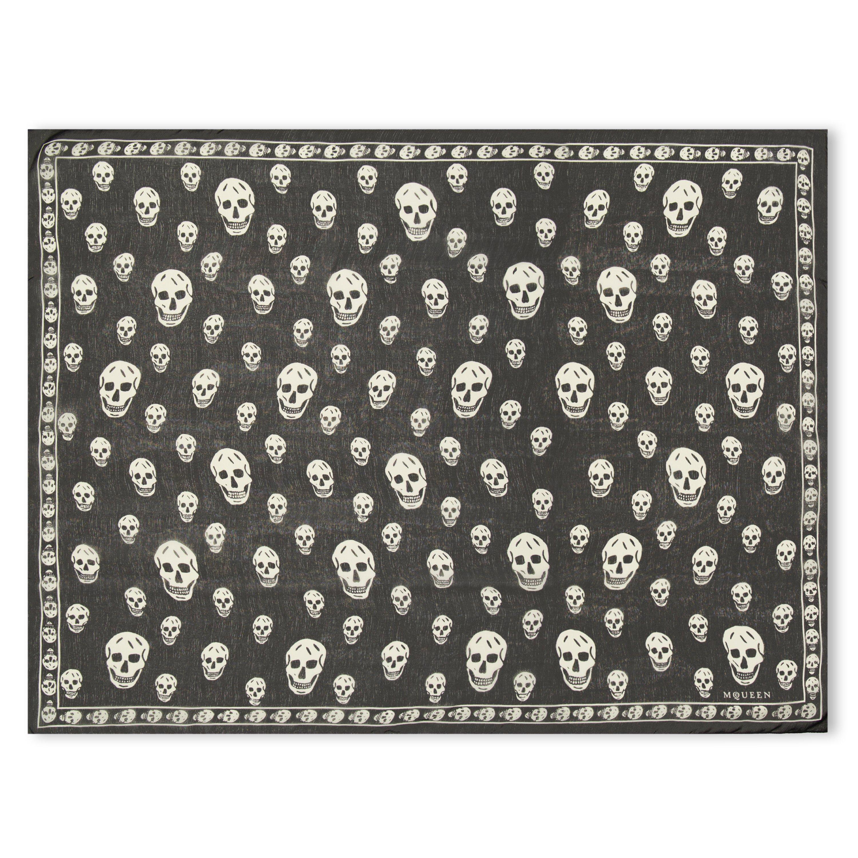 小物 Alexander McQueen Skull Scarf Alexander McQueen Womens Skull Silk Scarf | Flannels