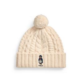 Polo Ralph Lauren Bear Cable Pom Pom Beanie