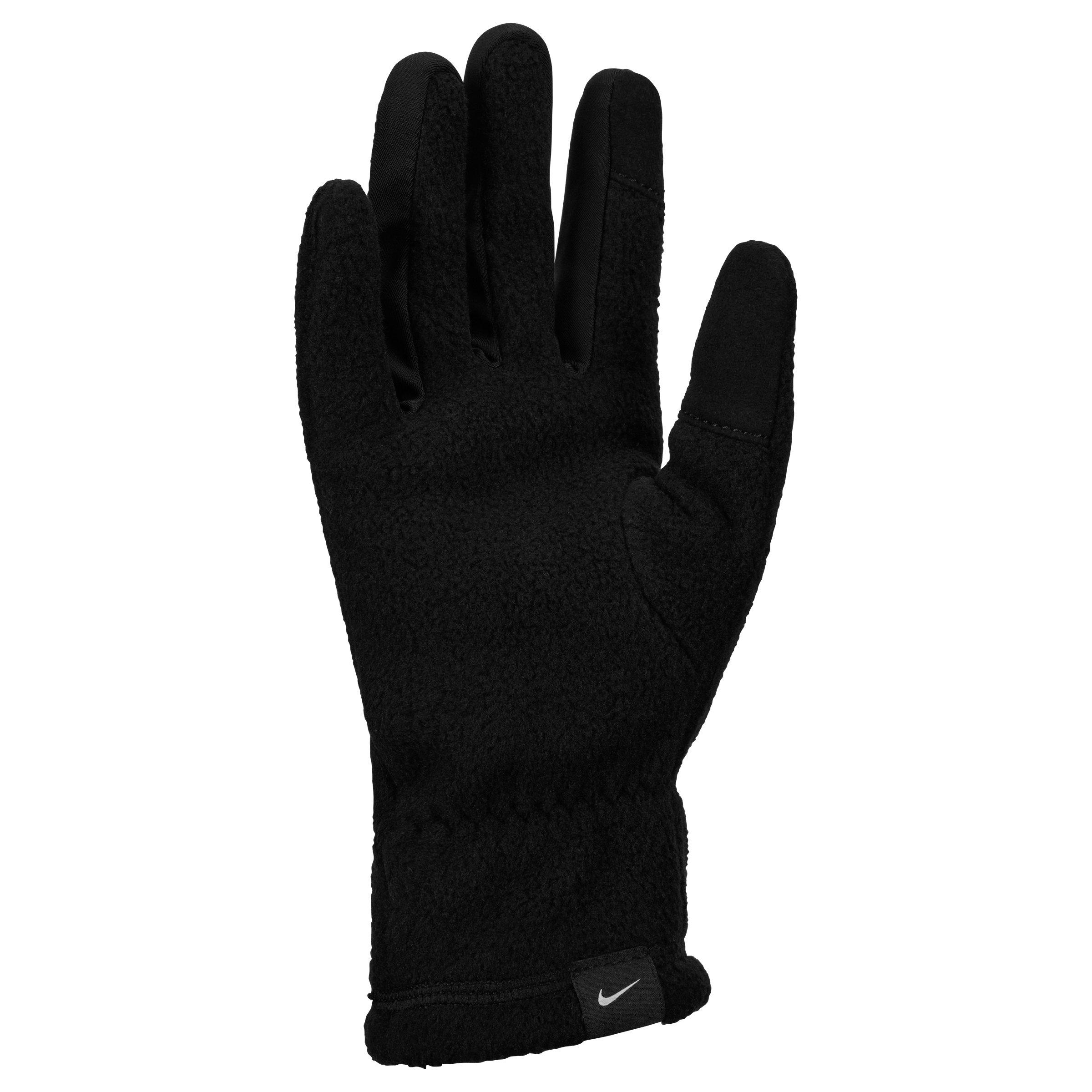 Schwarz/Weiß - Nike - Womens One Therma-Fit Fleece Tech Gloves - 2