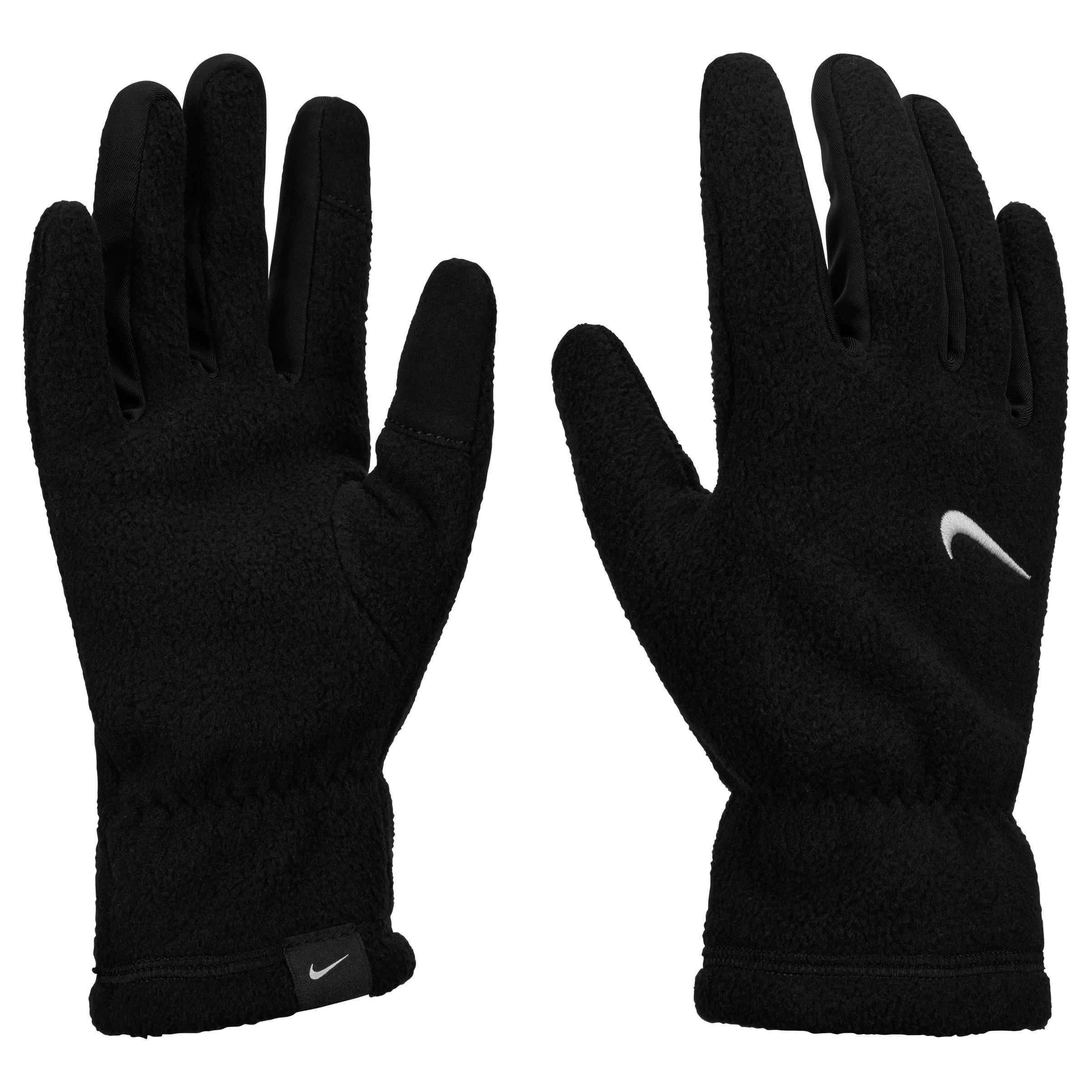 Schwarz/Weiß - Nike - Womens One Therma-Fit Fleece Tech Gloves - 3