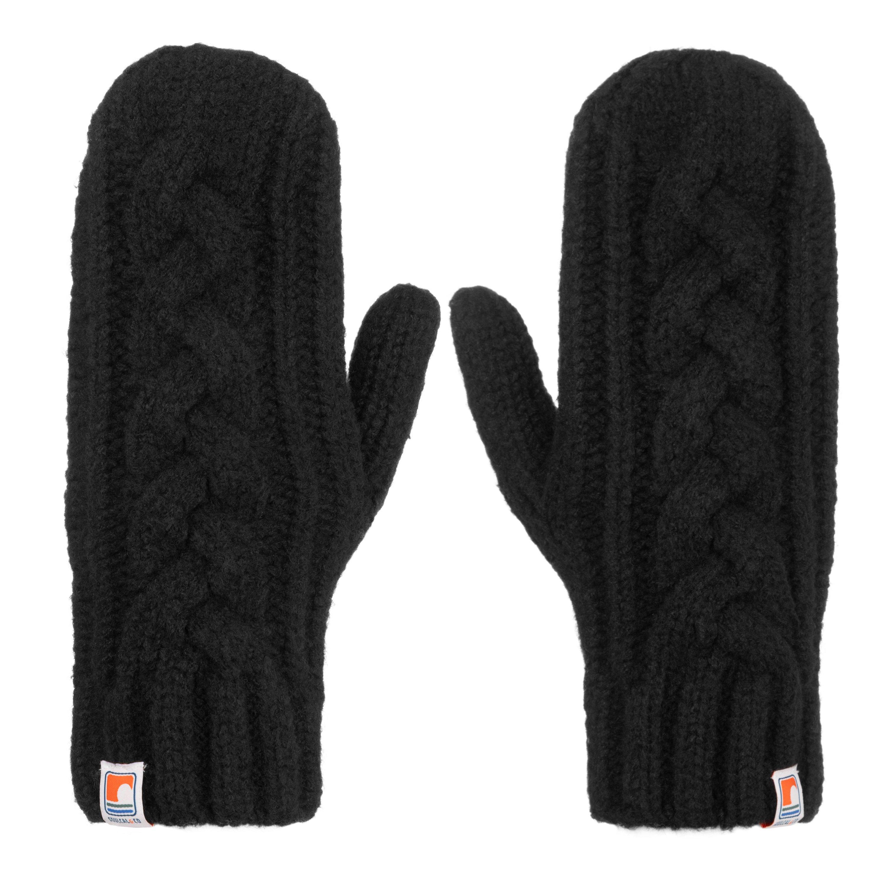 Black - SoulCal - Cable Mittens Adults - 1