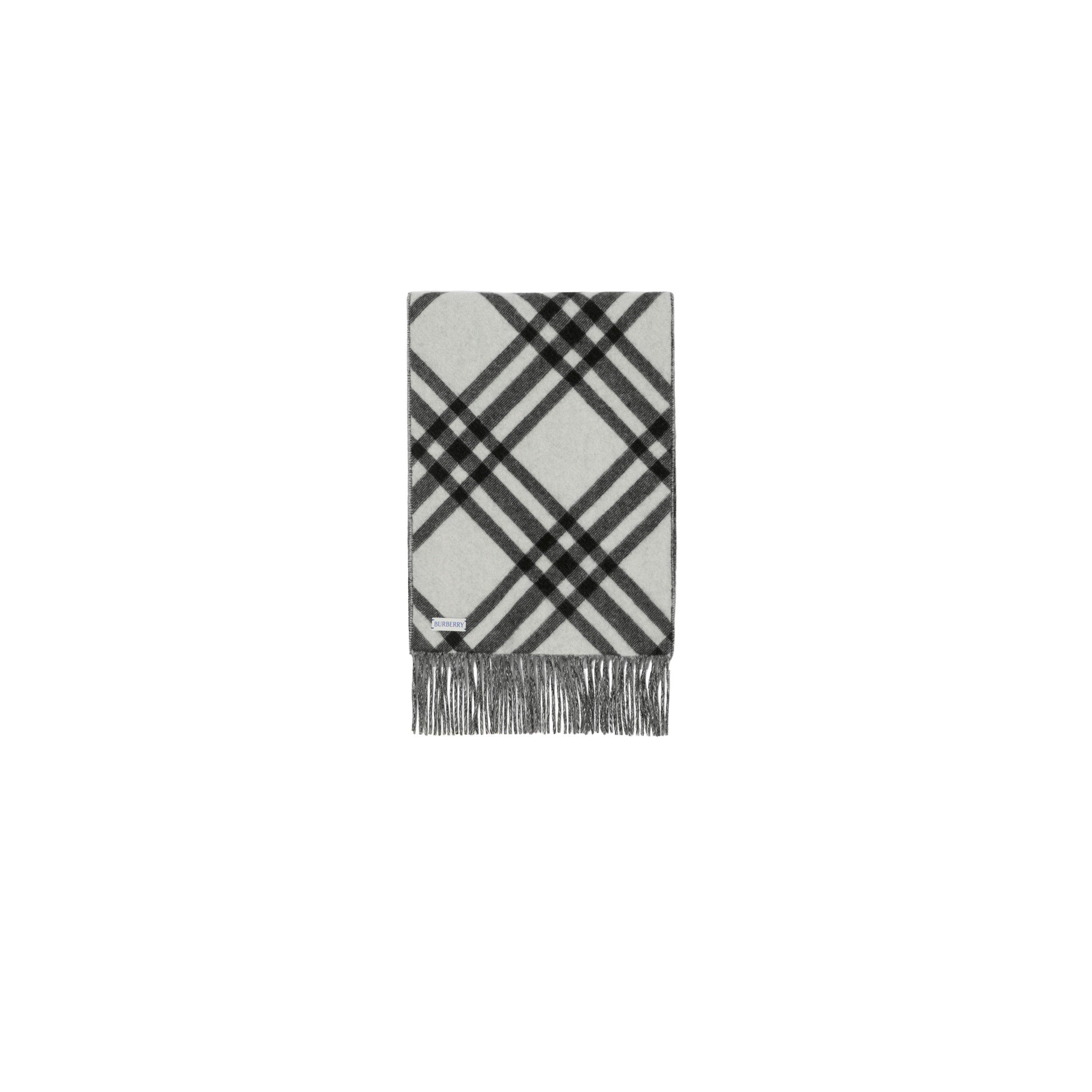 Black - Burberry - Check Scarf - 2