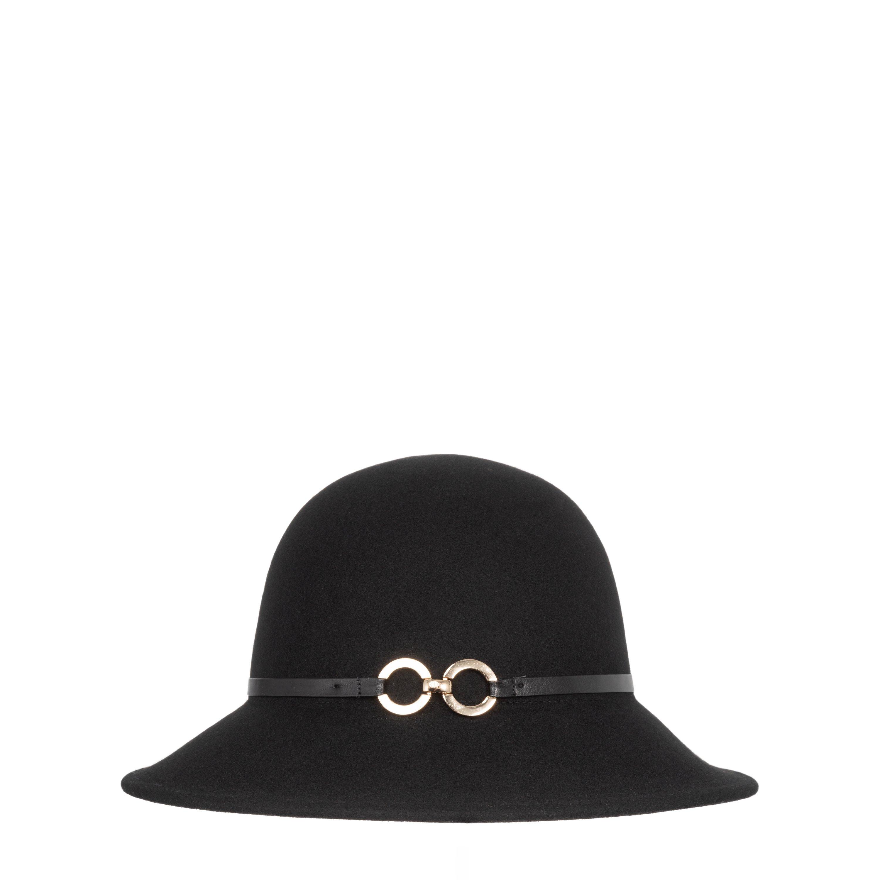 Black - Biba - Metal Trim Bucket Hat - 1
