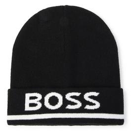 Boss Logo Print Beanie Junior Boys