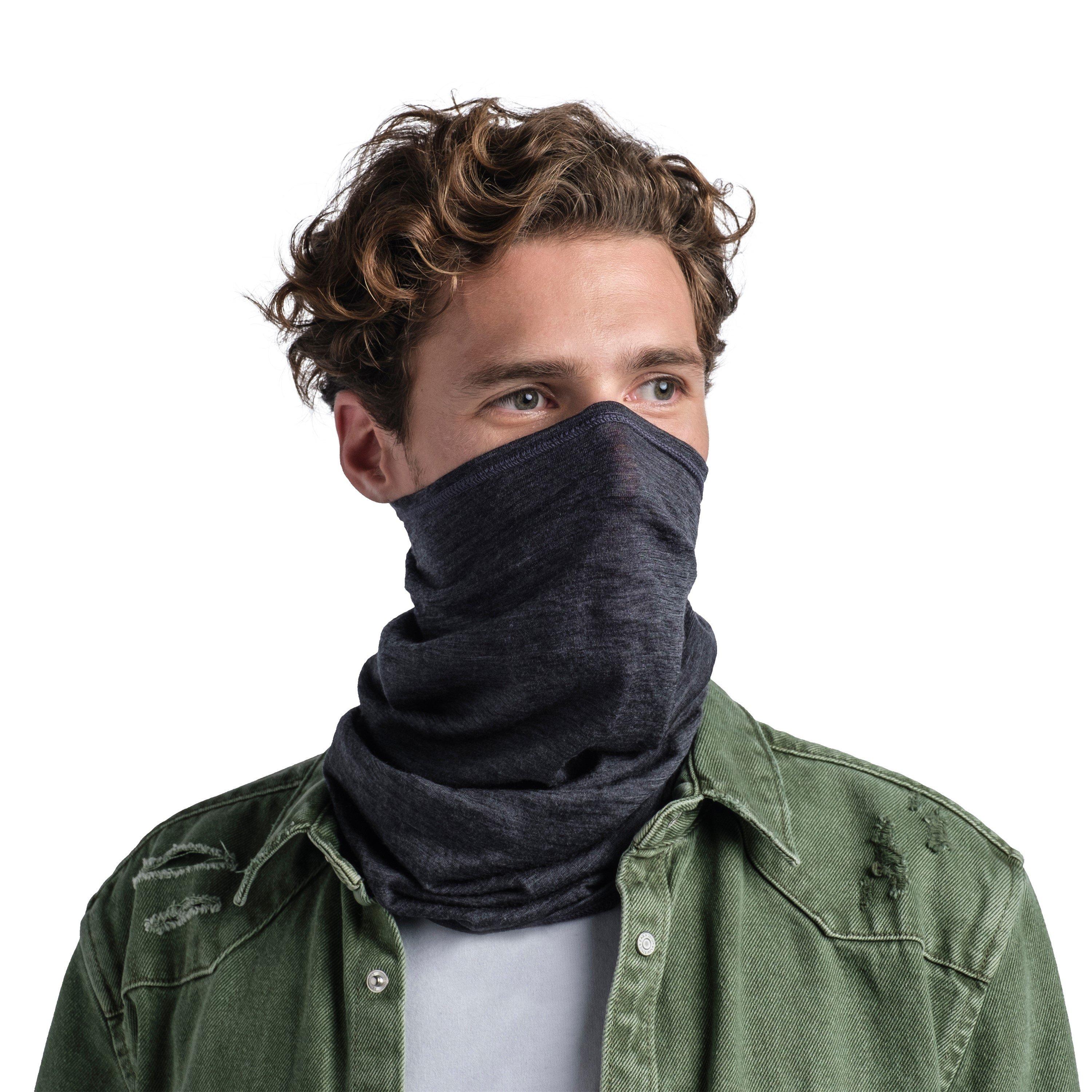 Grey - Buff - Merino Lightweight Neckwear Adults - 4
