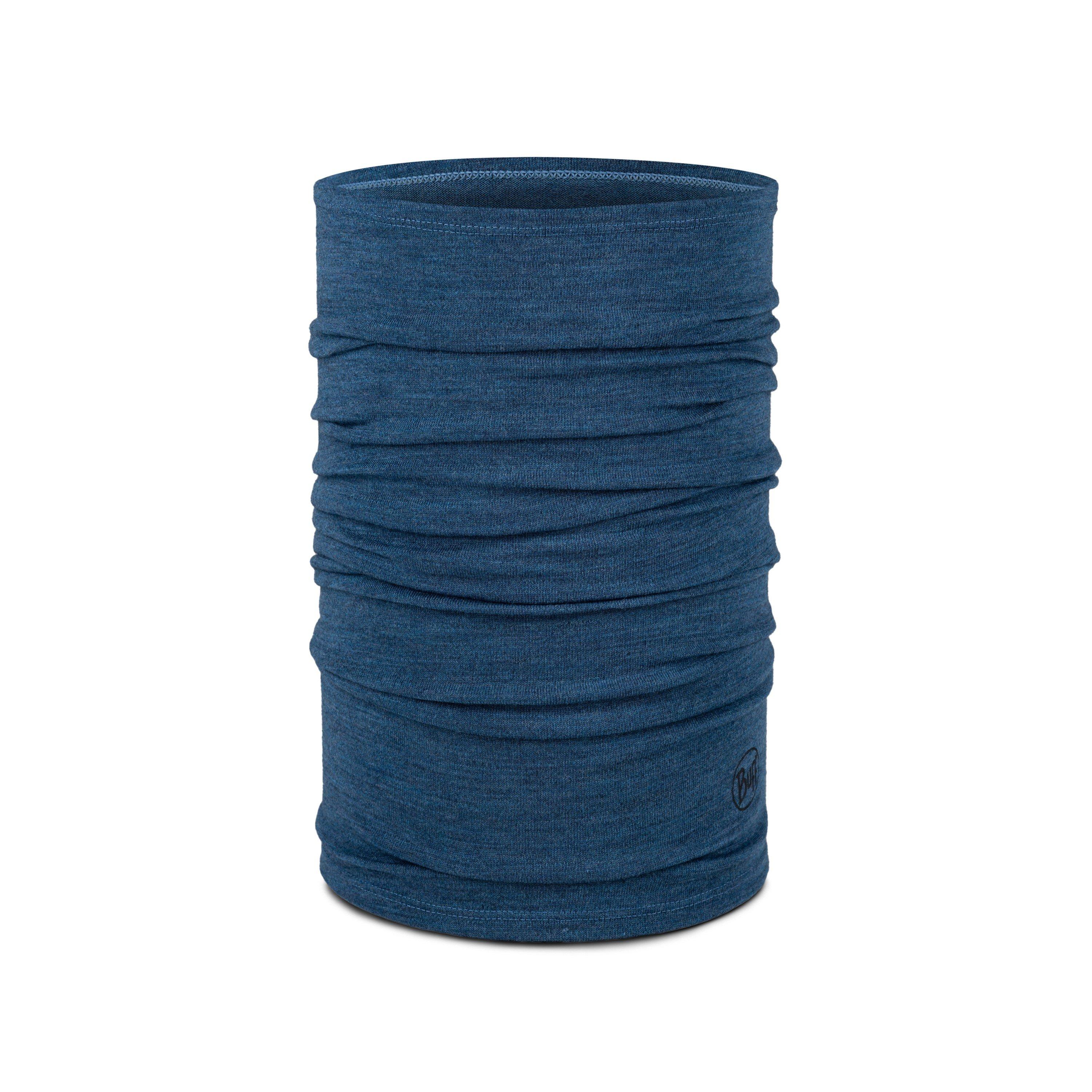 Buff  Merino Midweight Neckwarmer Adults - Blue - Mens