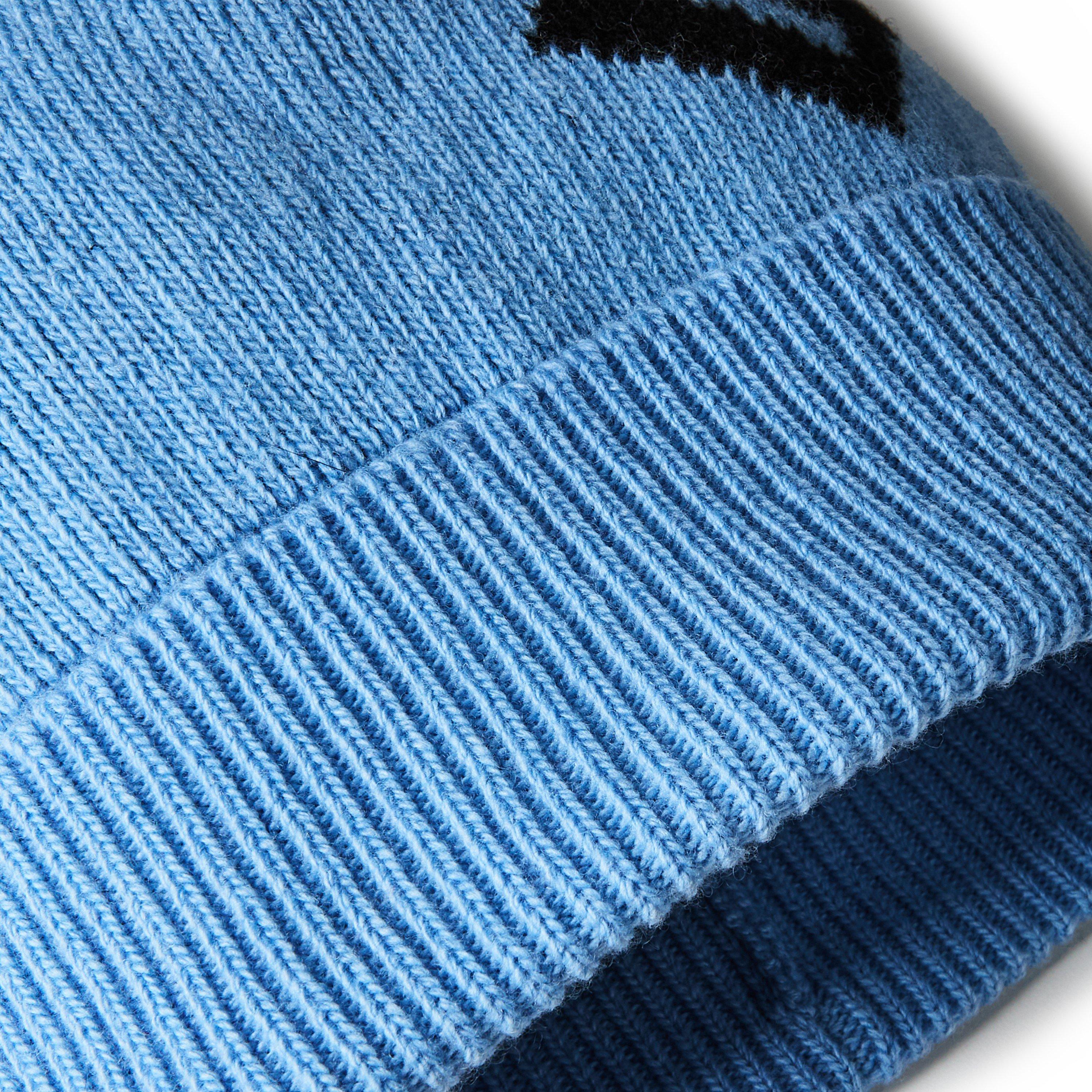 Blue - Dolce and Gabbana - Women's Logo Beanie - 3