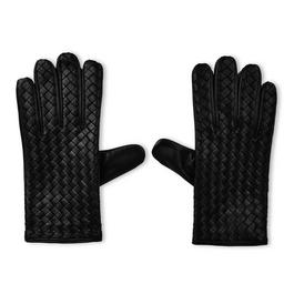 Bottega Veneta BV Intrec Lthr Glove Sn44