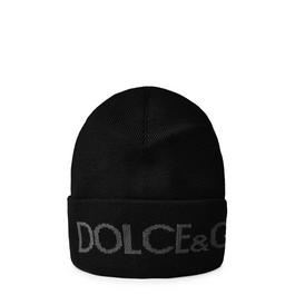 Dolce and Gabbana Jacquard Knit Beanie