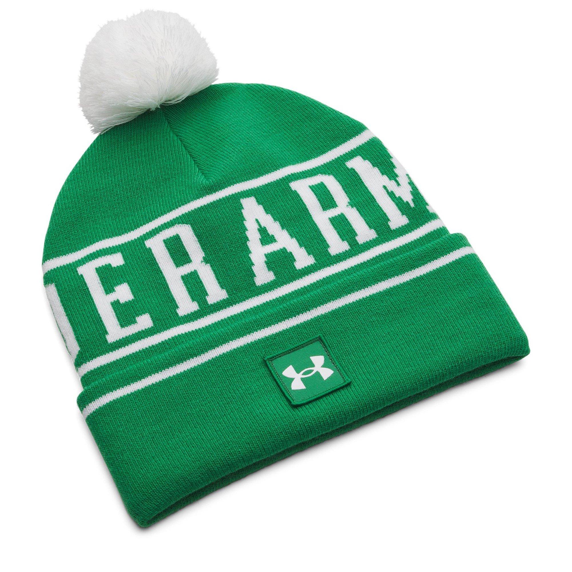 Under Armour Men's Halftime Pom Beanie - Team Kelly Grn - Mens