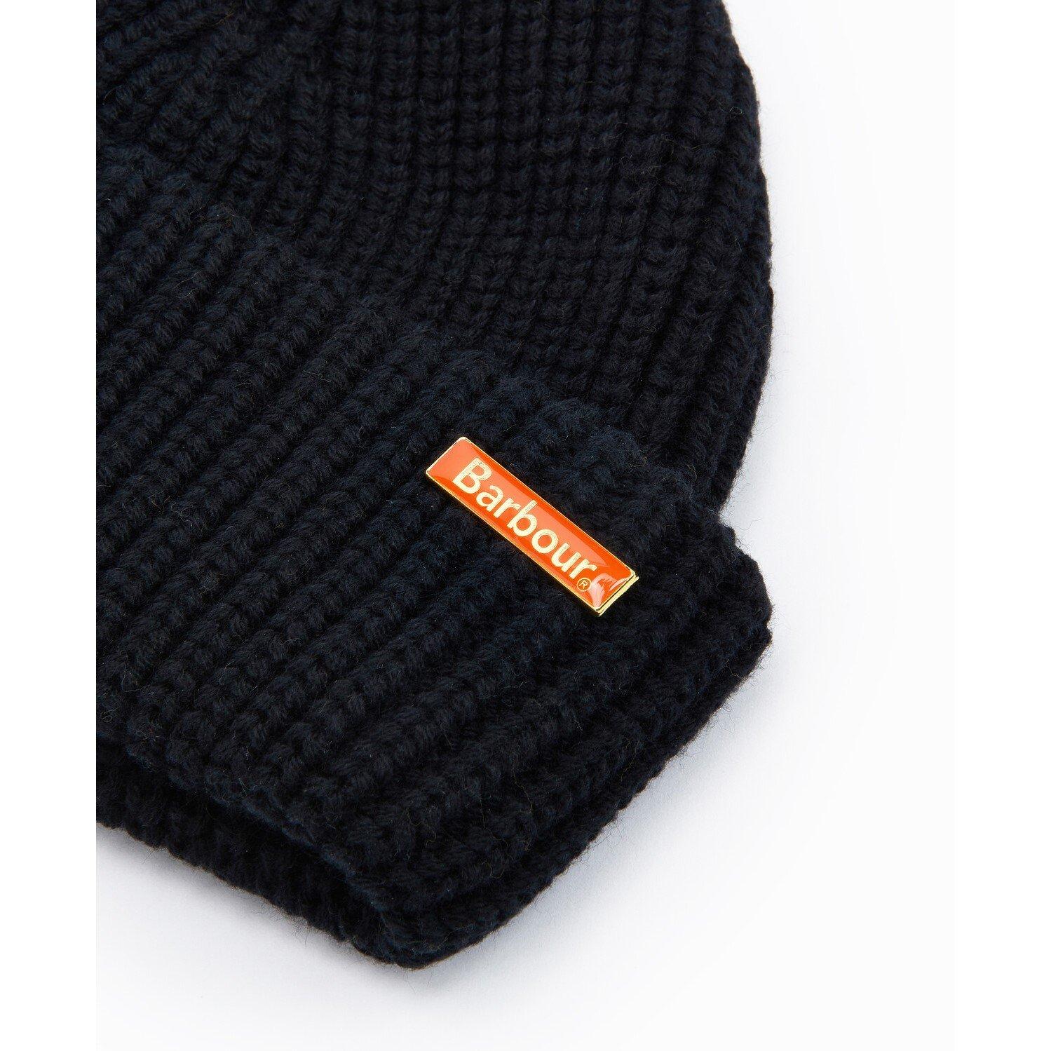 Black - Barbour - Mosely Fisherman Beanie - 2