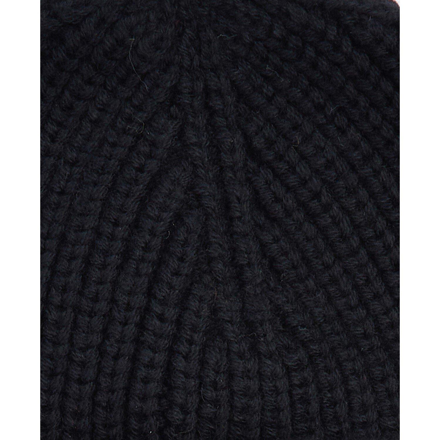 Black - Barbour - Mosely Fisherman Beanie - 4