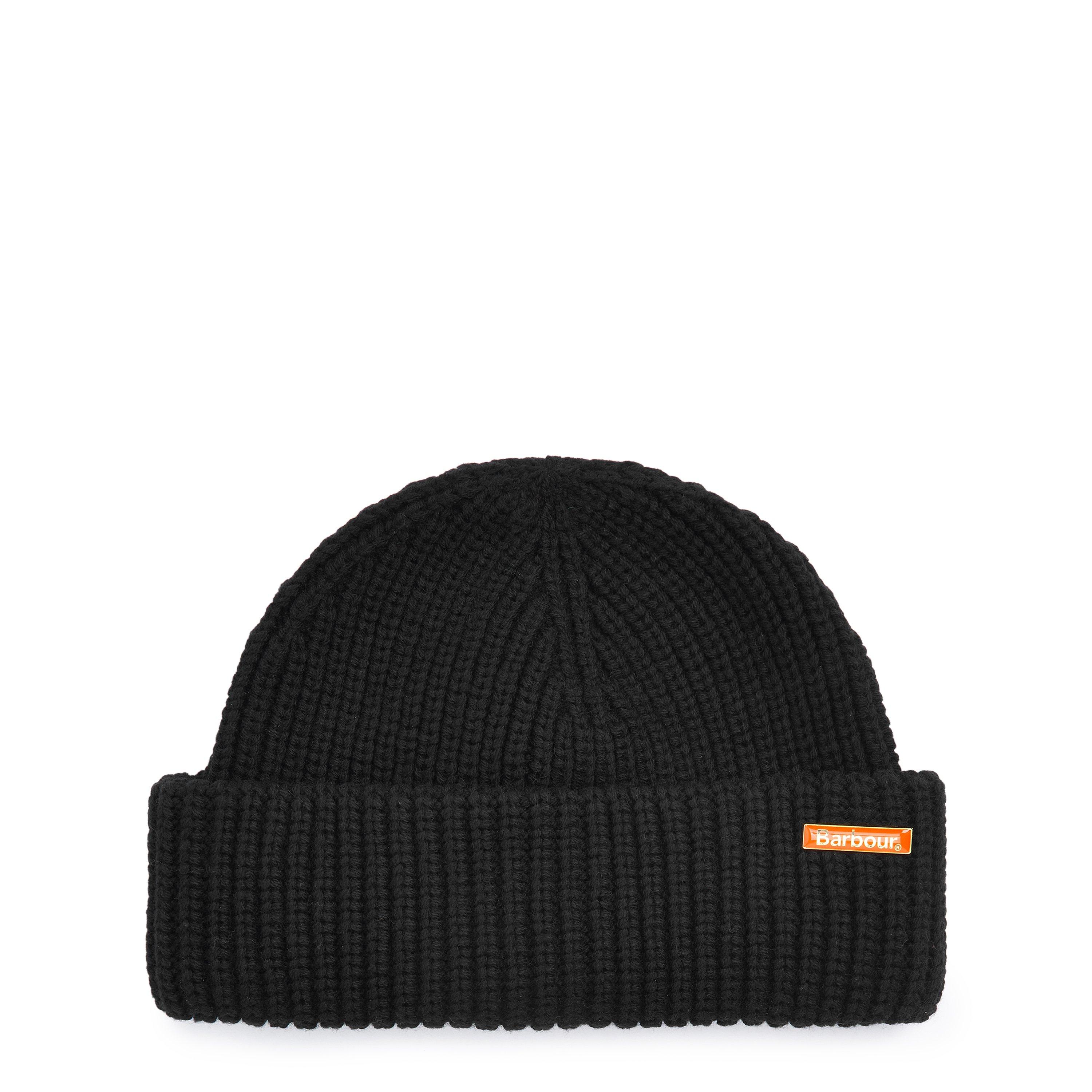 Black - Barbour - Mosely Fisherman Beanie - 1