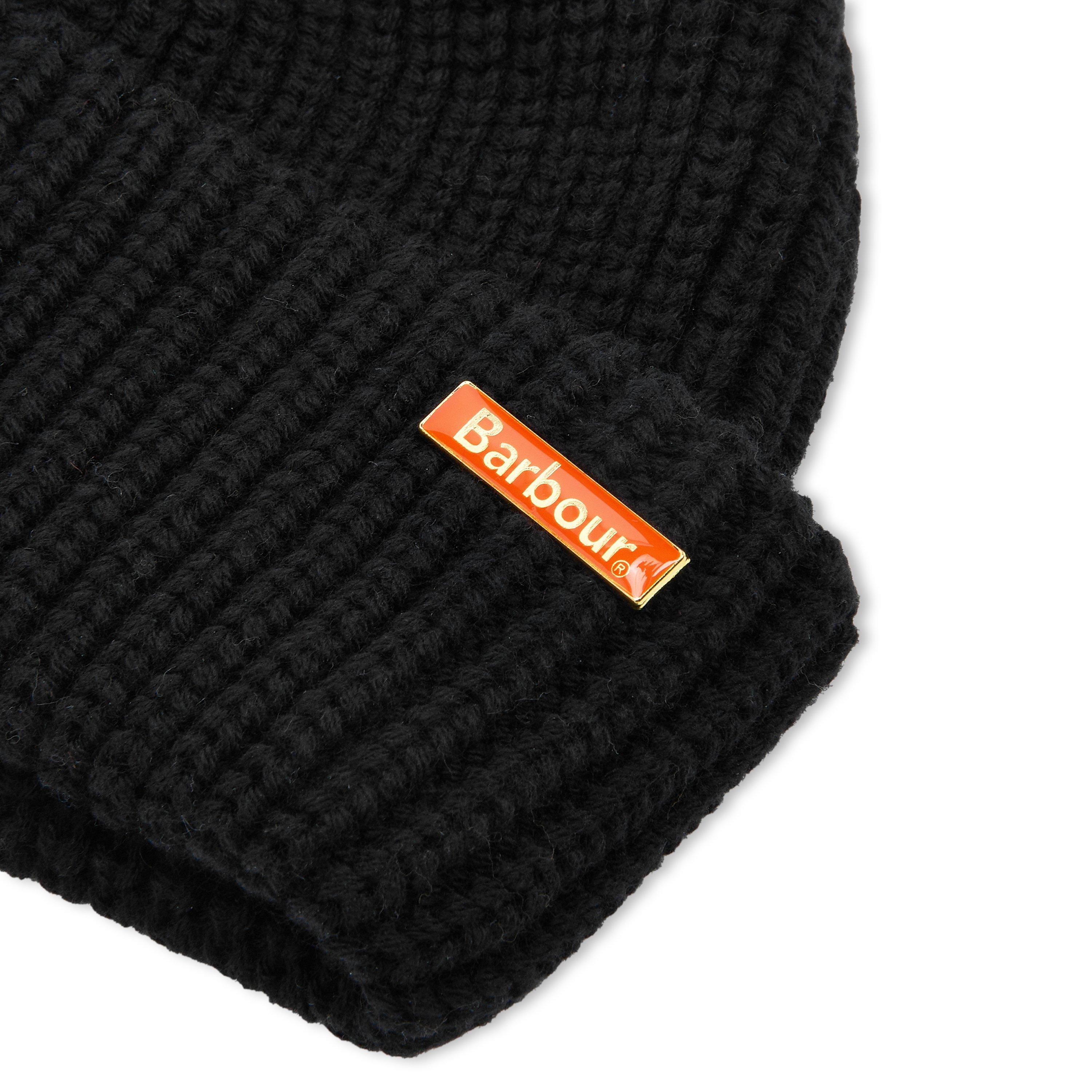 Black - Barbour - Mosely Fisherman Beanie - 4