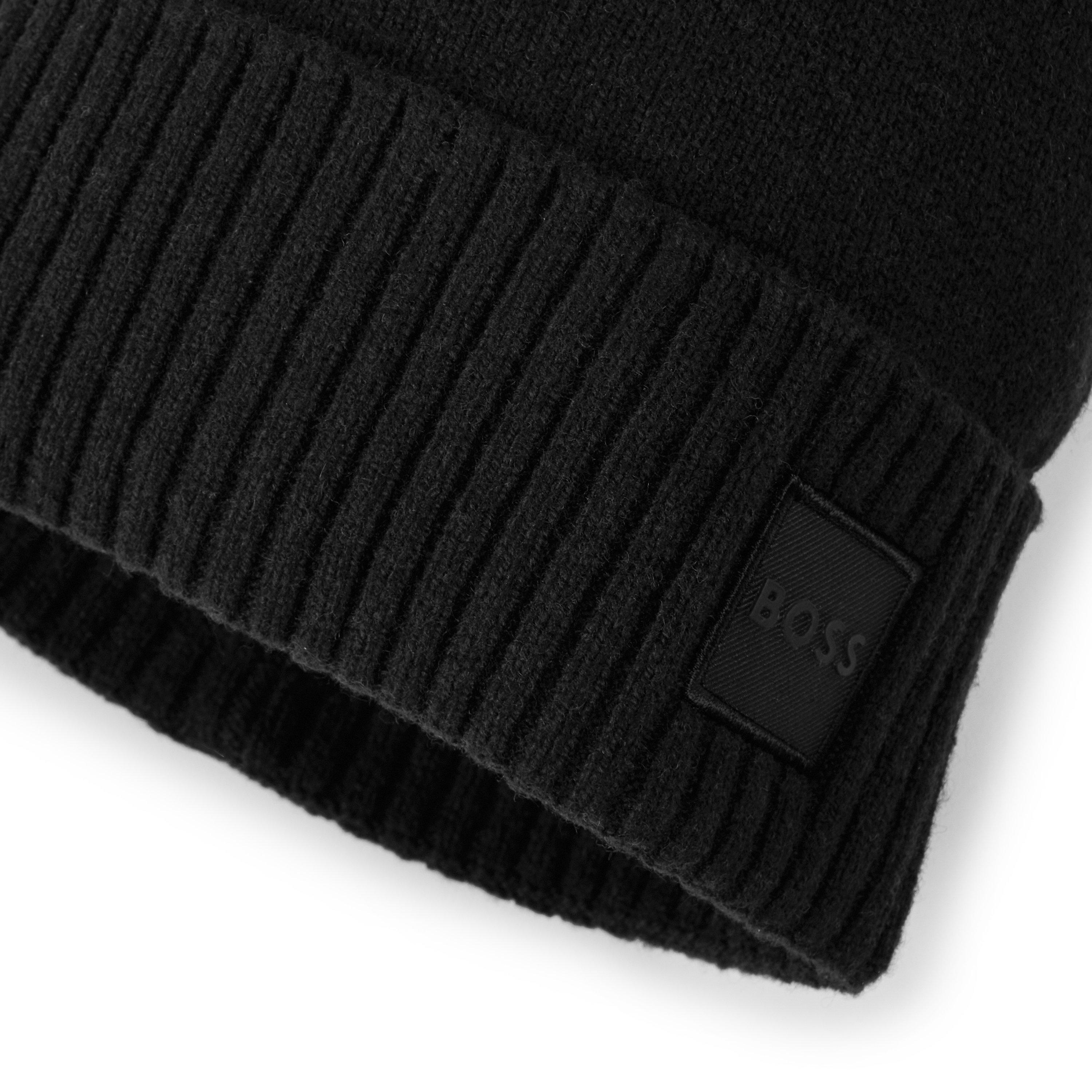 Black 001 - Boss - Men's Akaio Stylish Beanie - 3