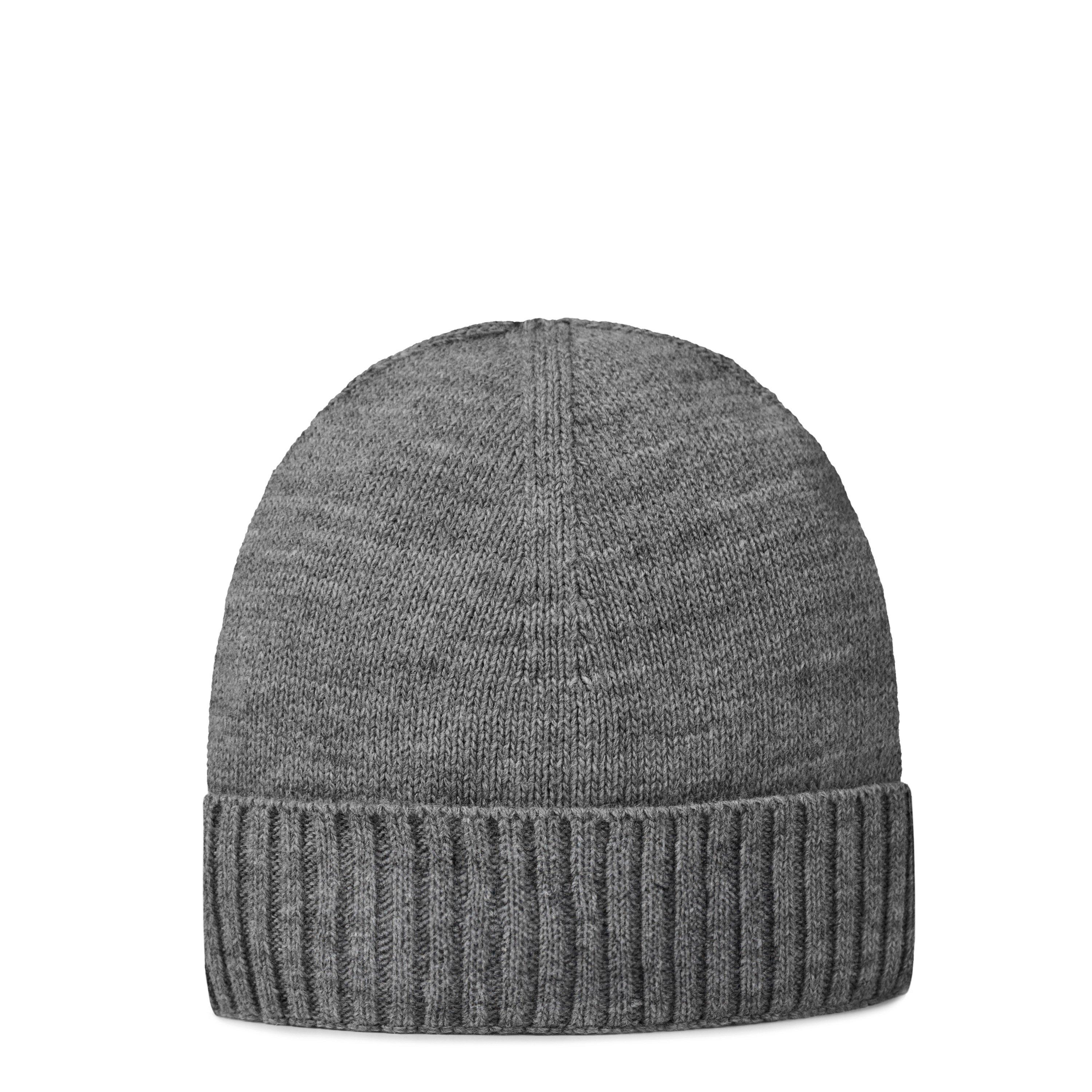 Grau 010 - Boss - Men's Asport Ribbed Trim Beanie - 2