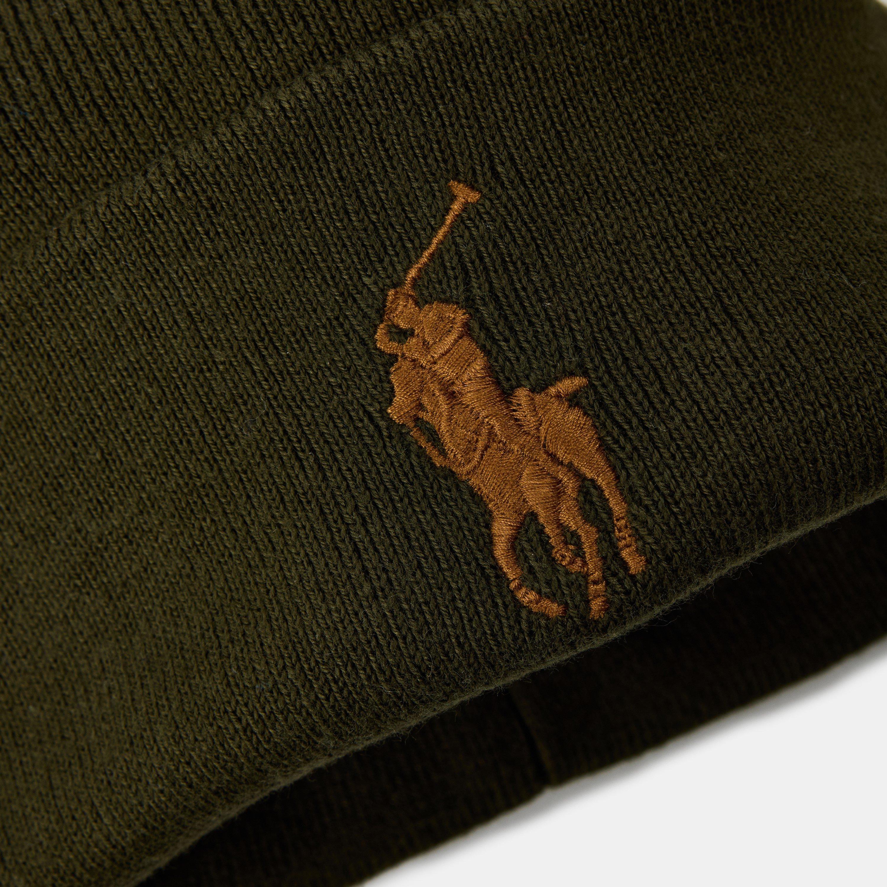 Company Olive - Polo Ralph Lauren - Combed Cotton Beanie - 4