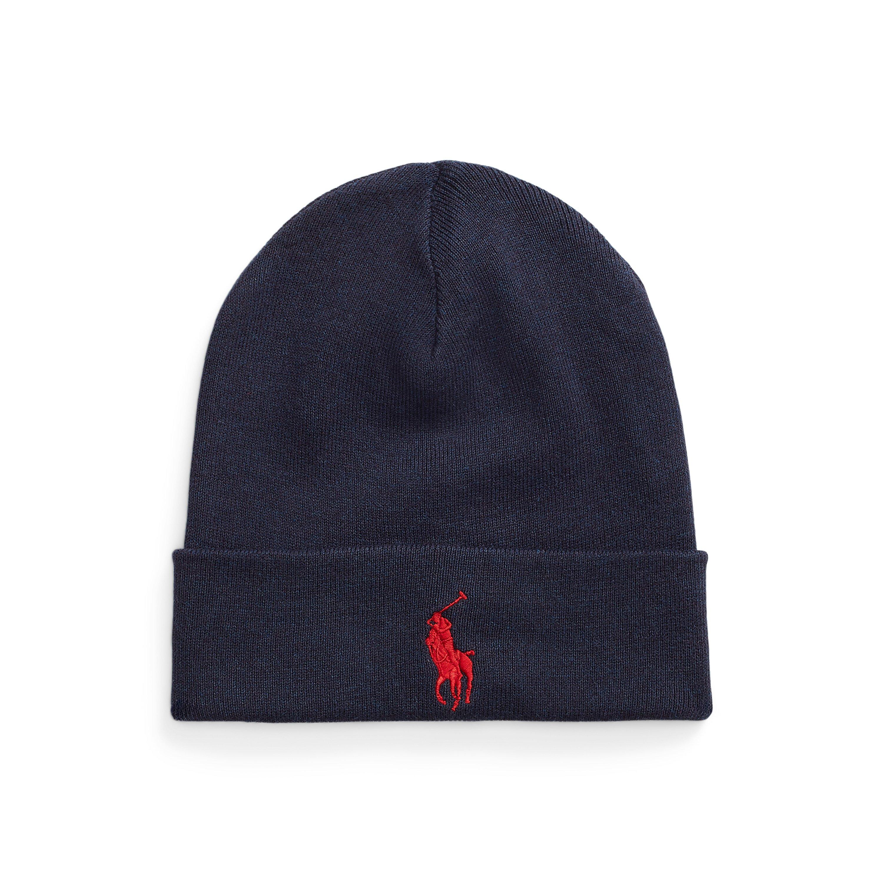 Navy Heather - Polo Ralph Lauren - Combed Cotton Beanie - 1