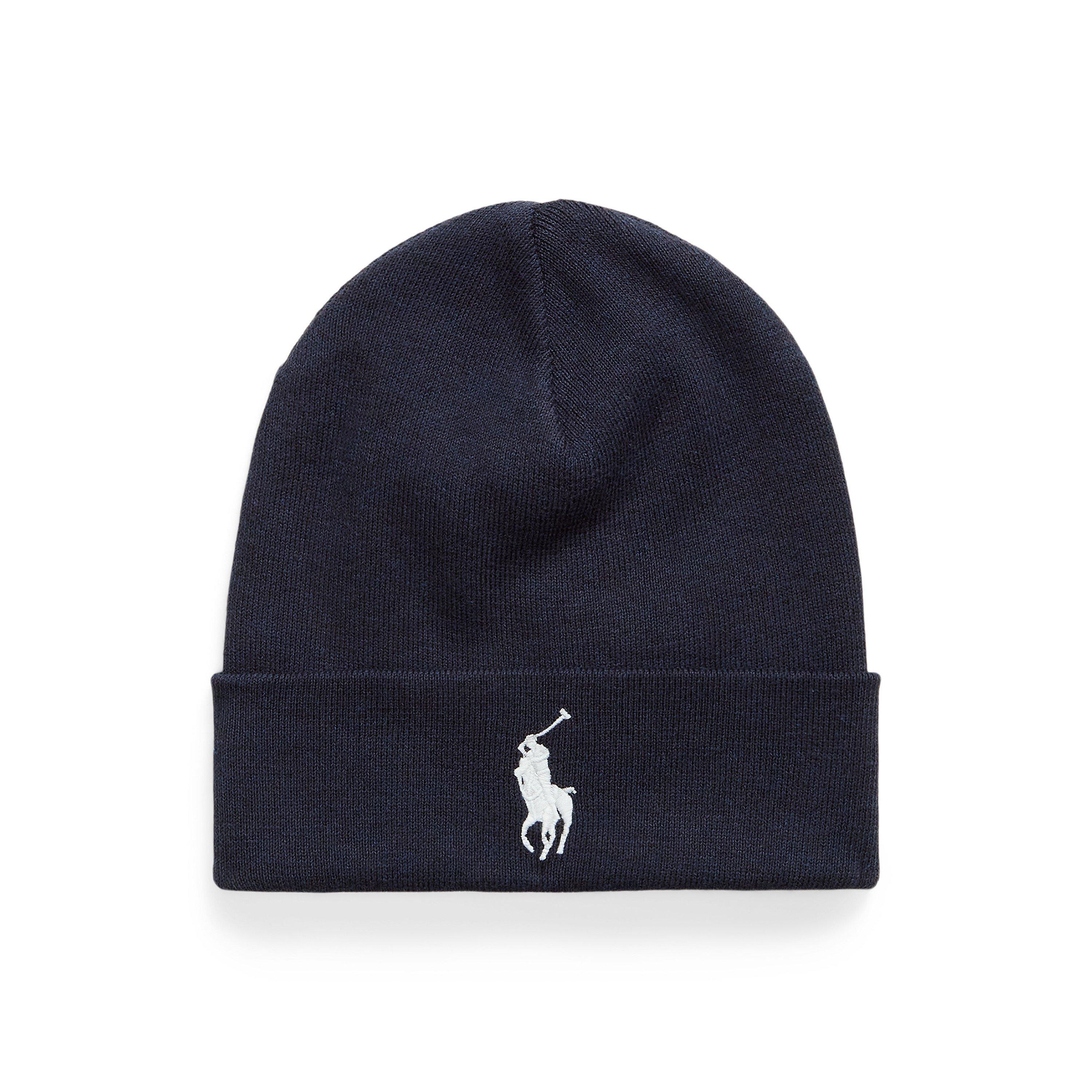 Polo Ralph Lauren  Navy Hthr/Cream Combed Cotton Beanie