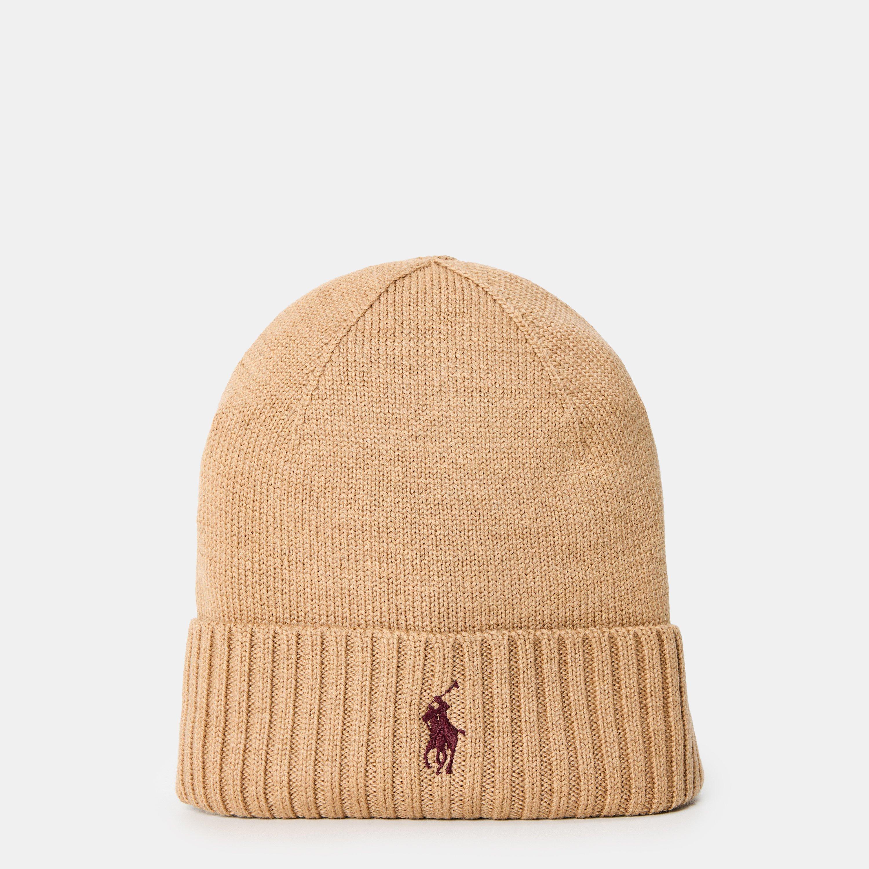 Polo Ralph Lauren  Pony Merino Wool Beanie - Camel Melange