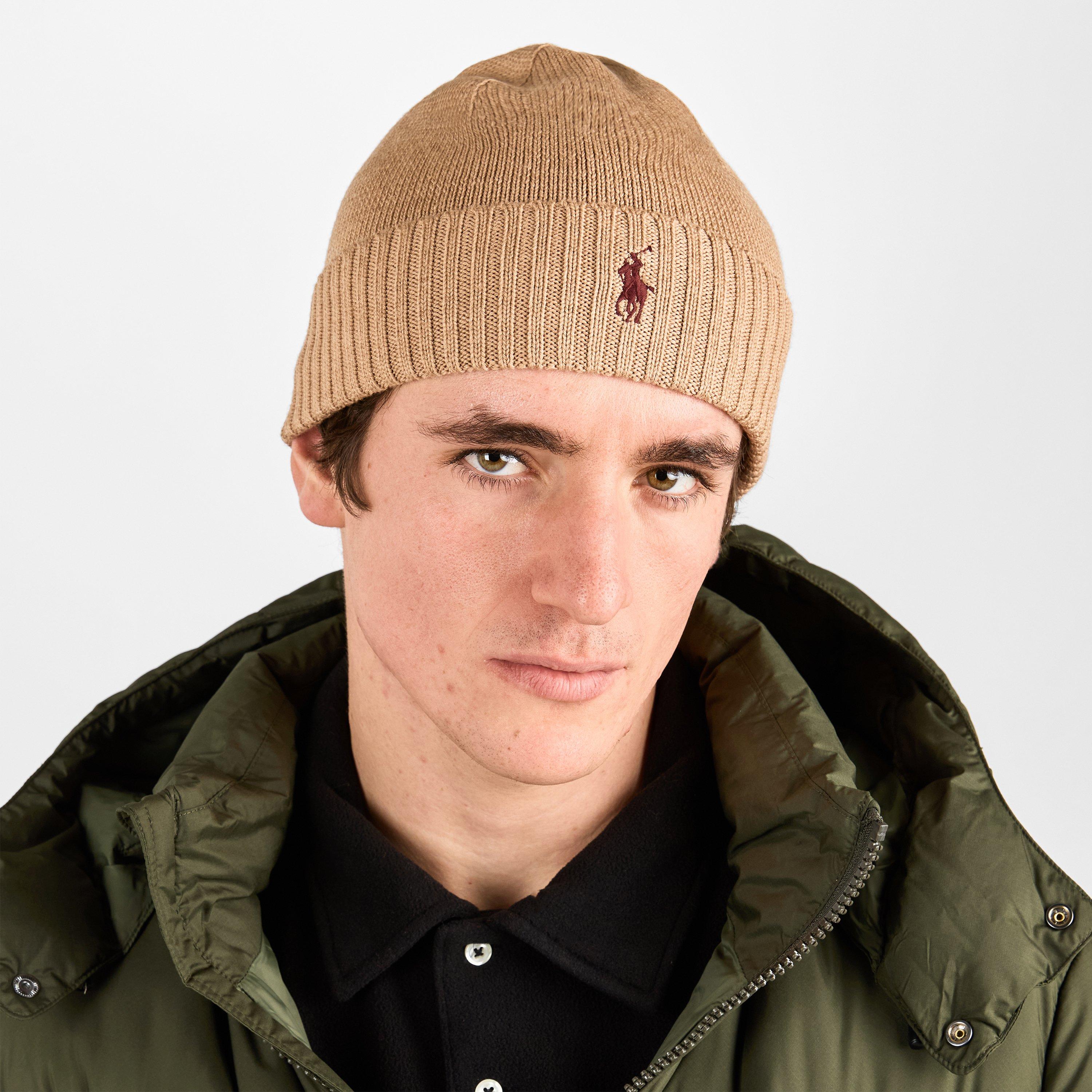 Camel Melange - Polo Ralph Lauren - Pony Merino Wool Beanie - 3
