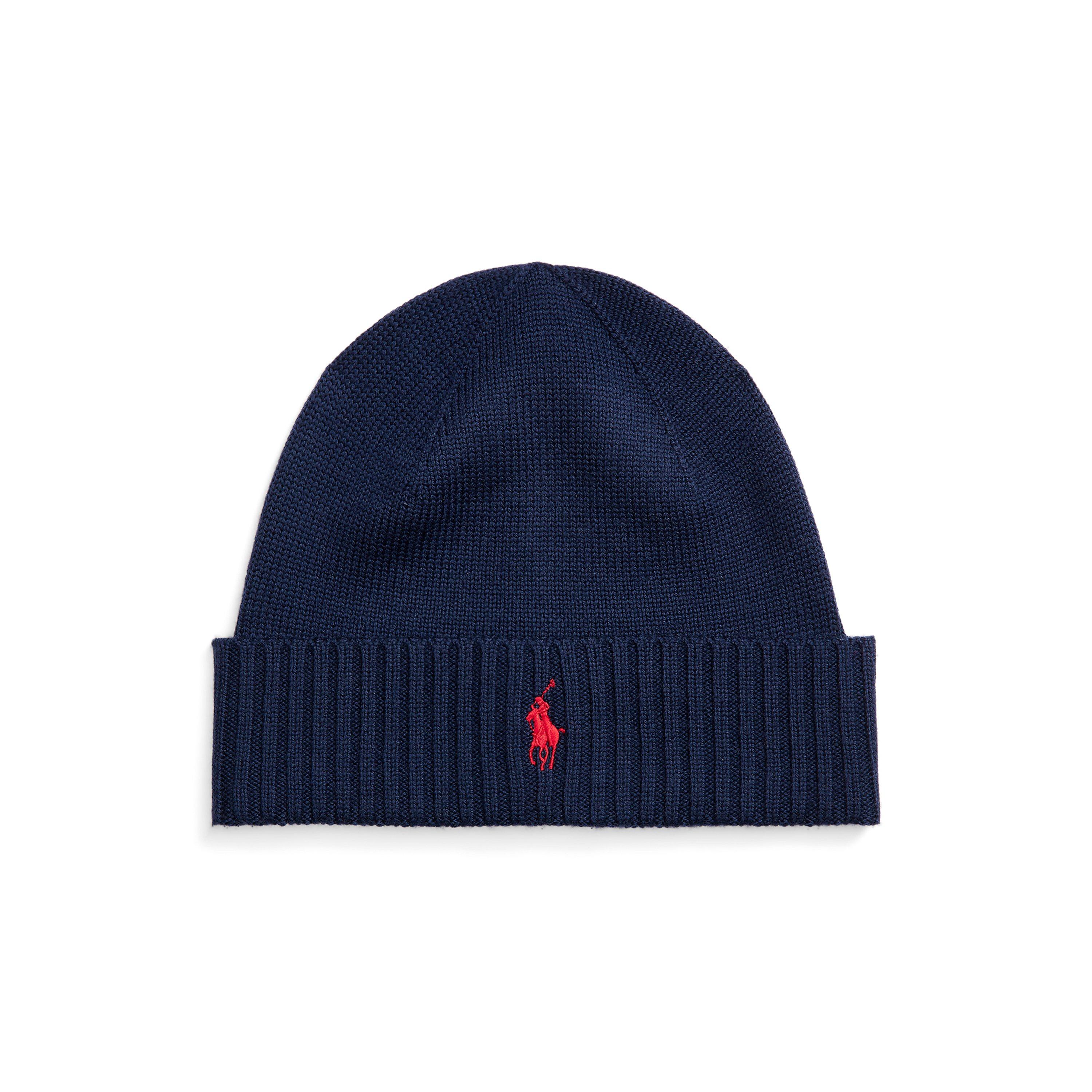 Navy - Polo Ralph Lauren - Pony Merino Wool Beanie - 1