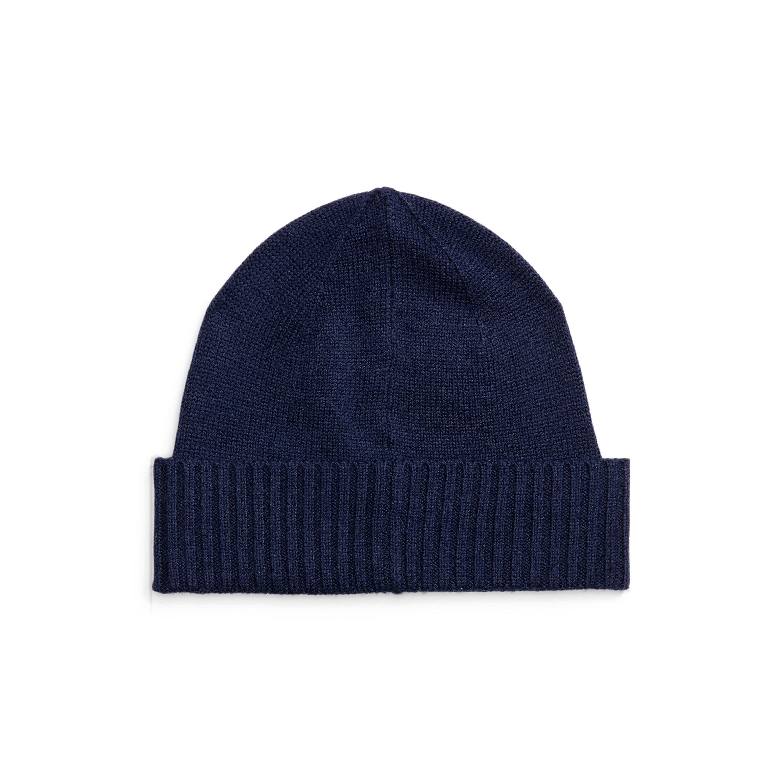 Hunter Navy - Polo Ralph Lauren - Signature Pony Wool Beanie - 2