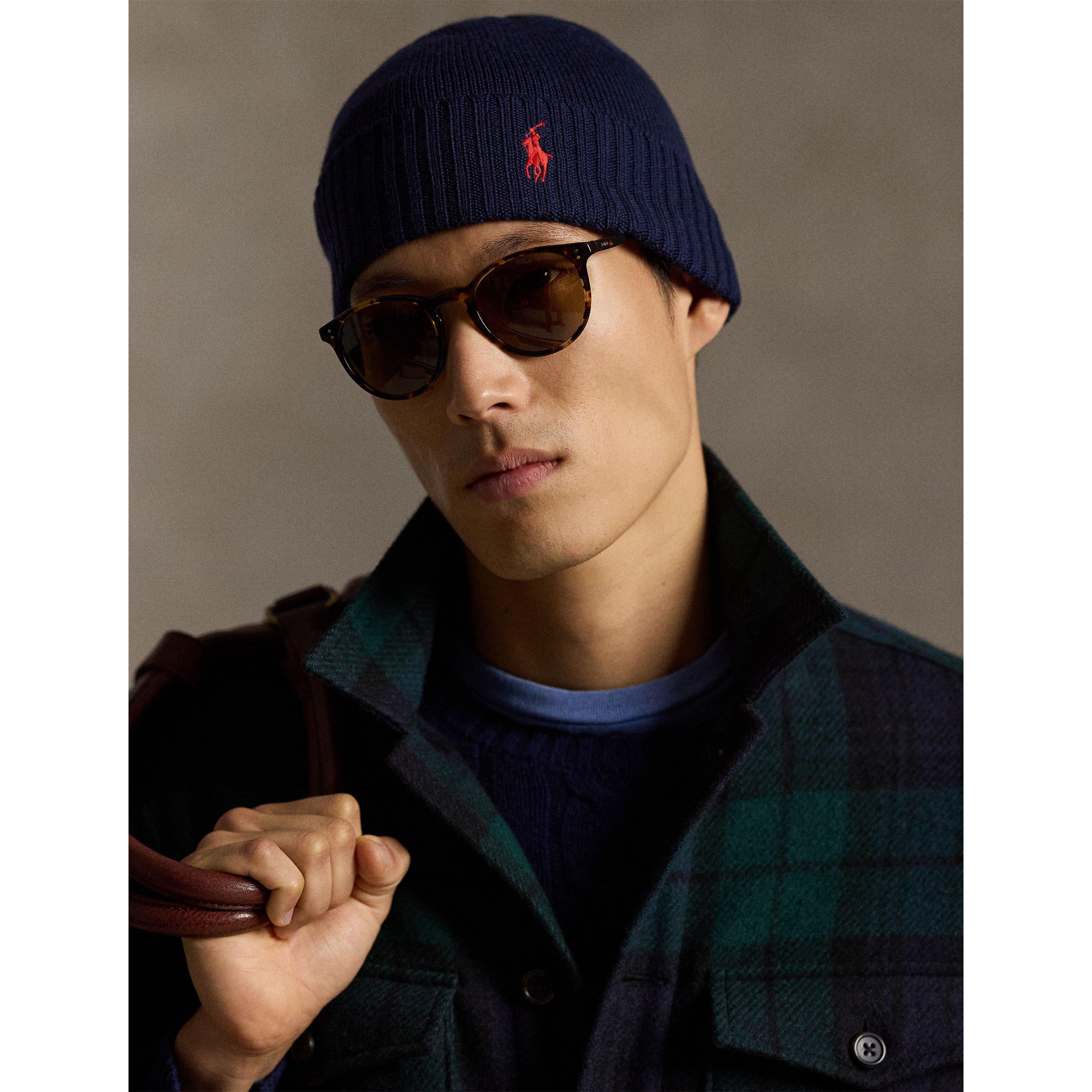 Hunter Navy - Polo Ralph Lauren - Signature Pony Wool Beanie - 3