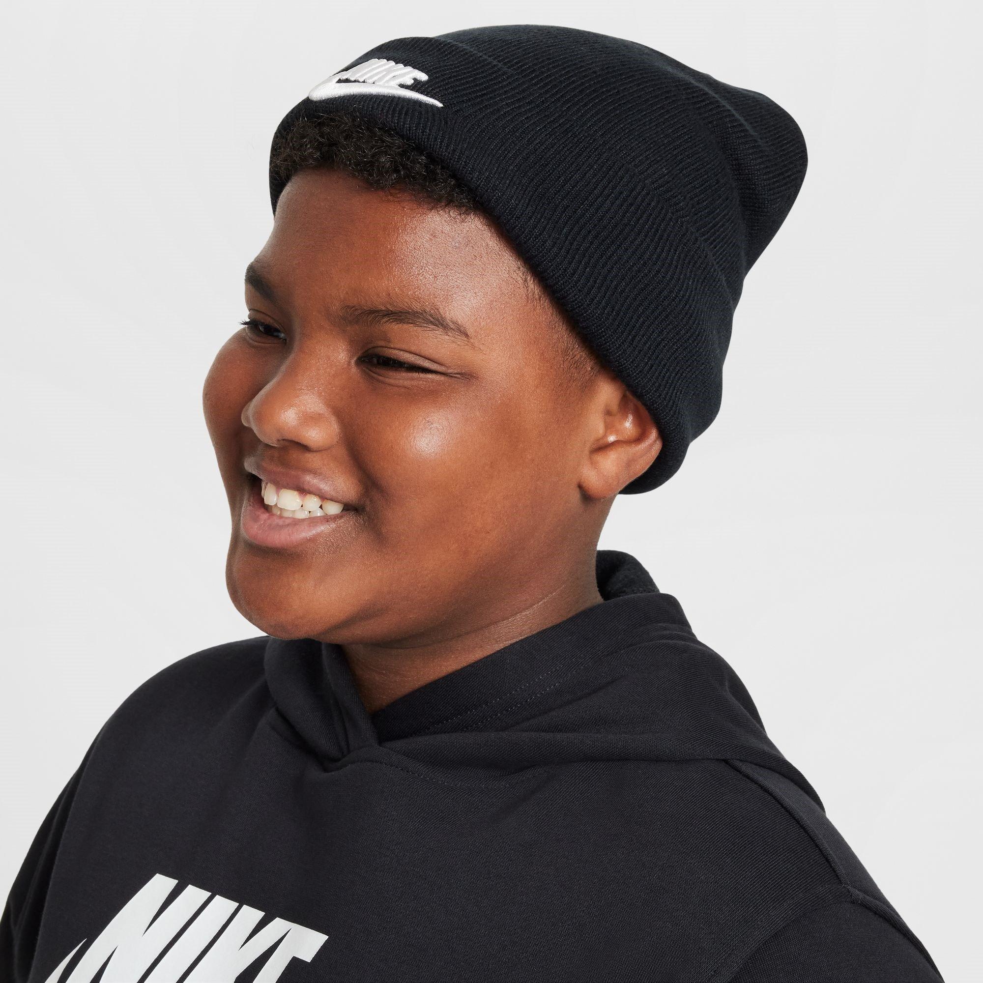 Zwart - Nike - Peak Big Kids Beanie - 3