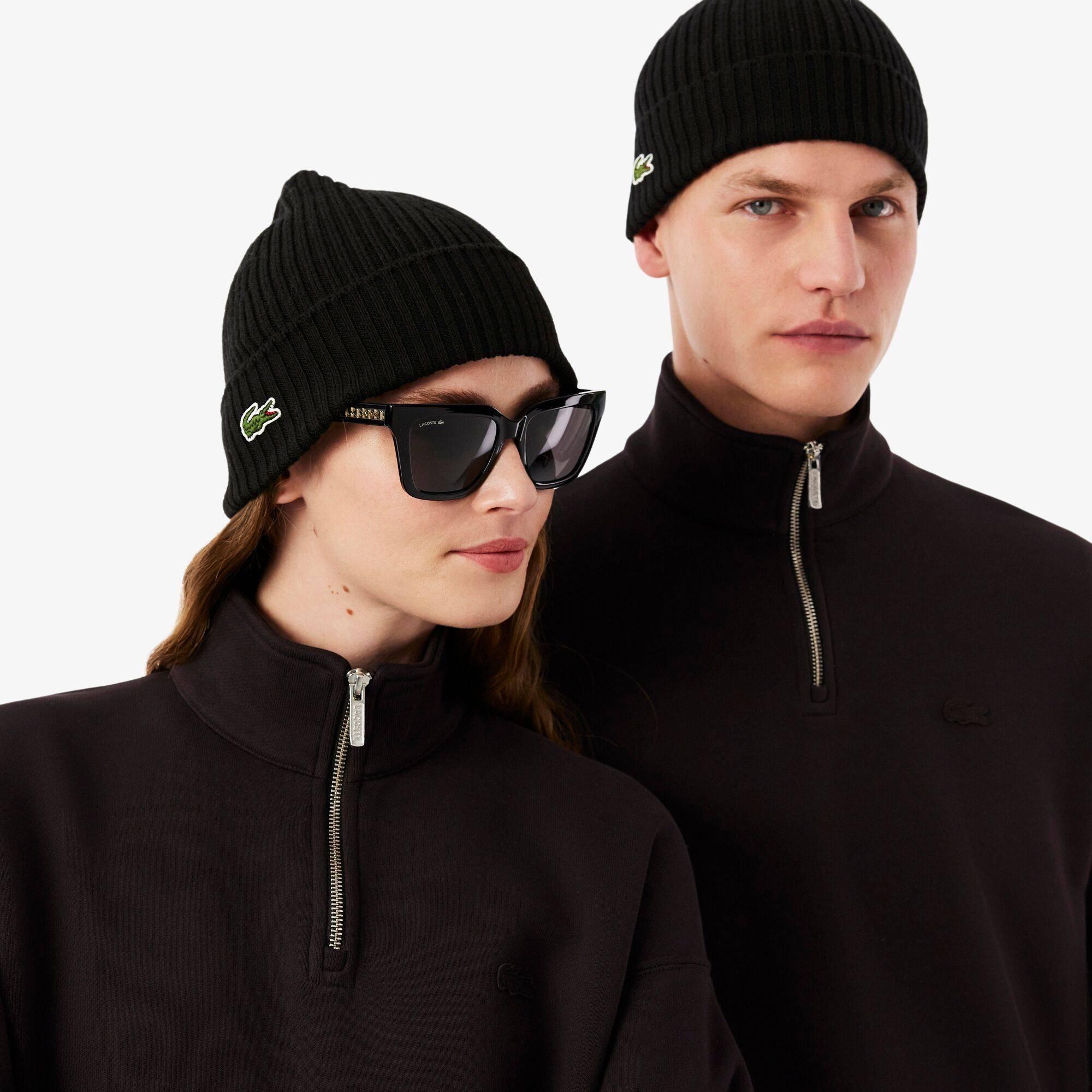 Schwarz 031 - Lacoste - Men's Ribbed Knitted Beanie - 2