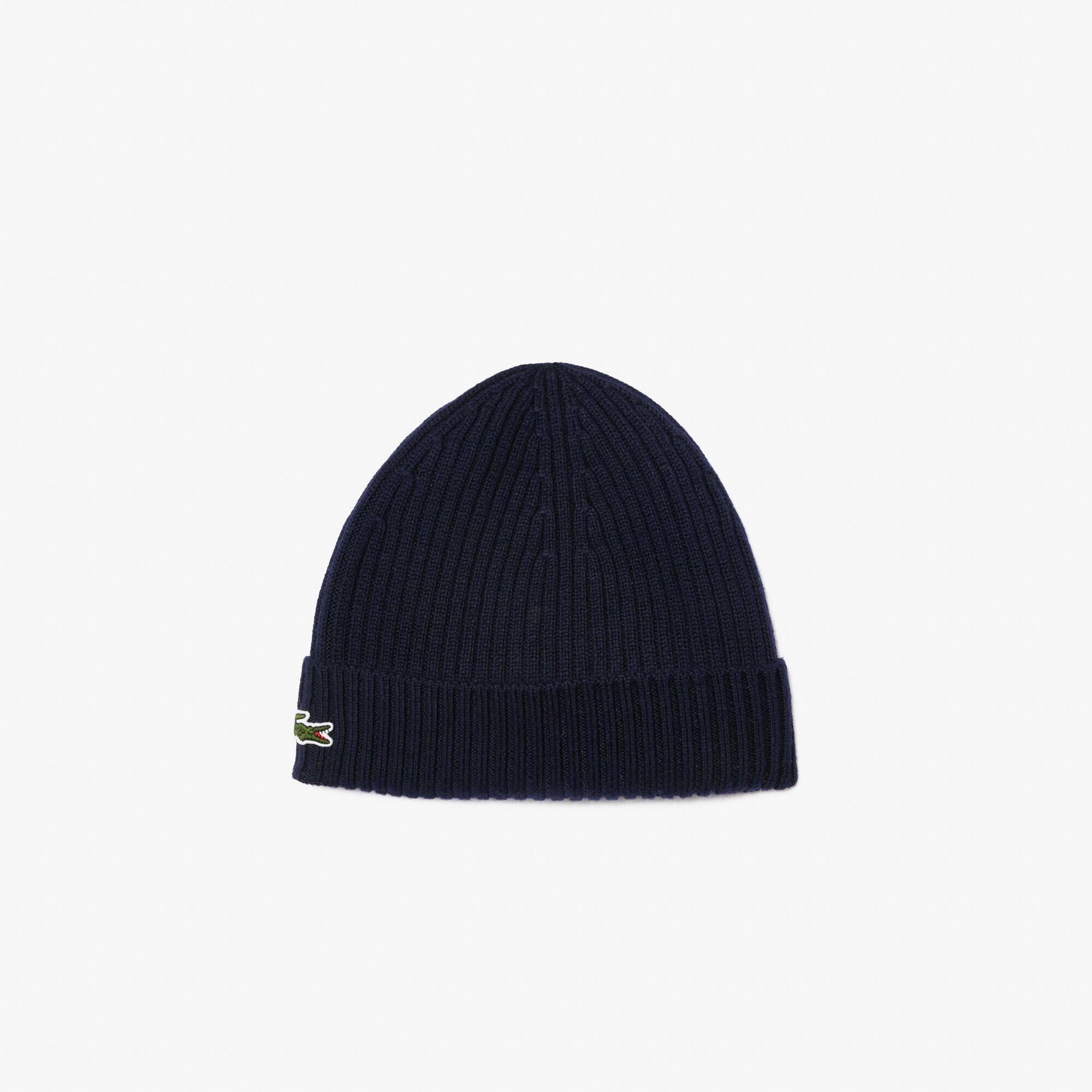 Lacoste Men's Ribbed Knitted Beanie