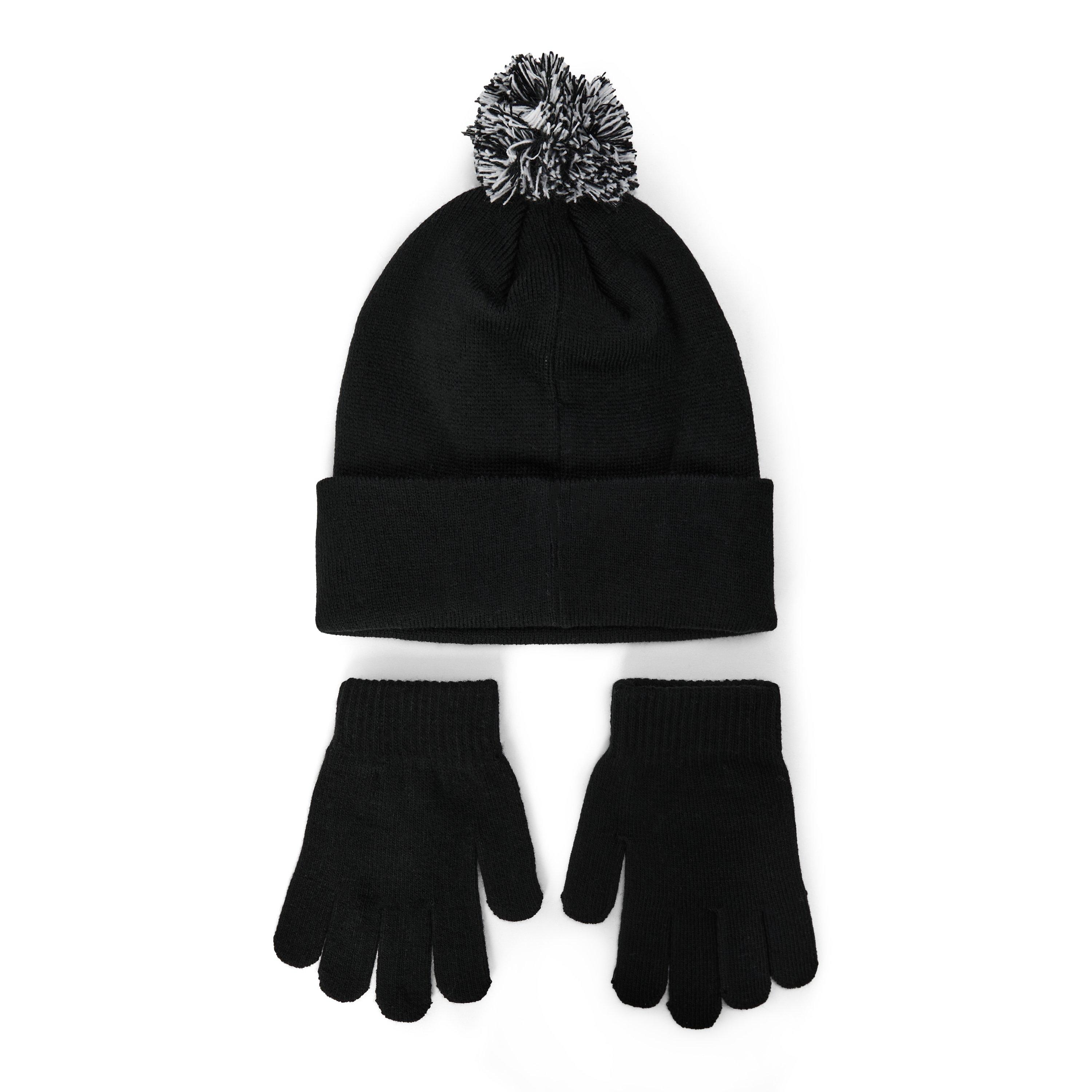 Sort/Hvid - Nike - Hat/Glove Set Juniors - 2