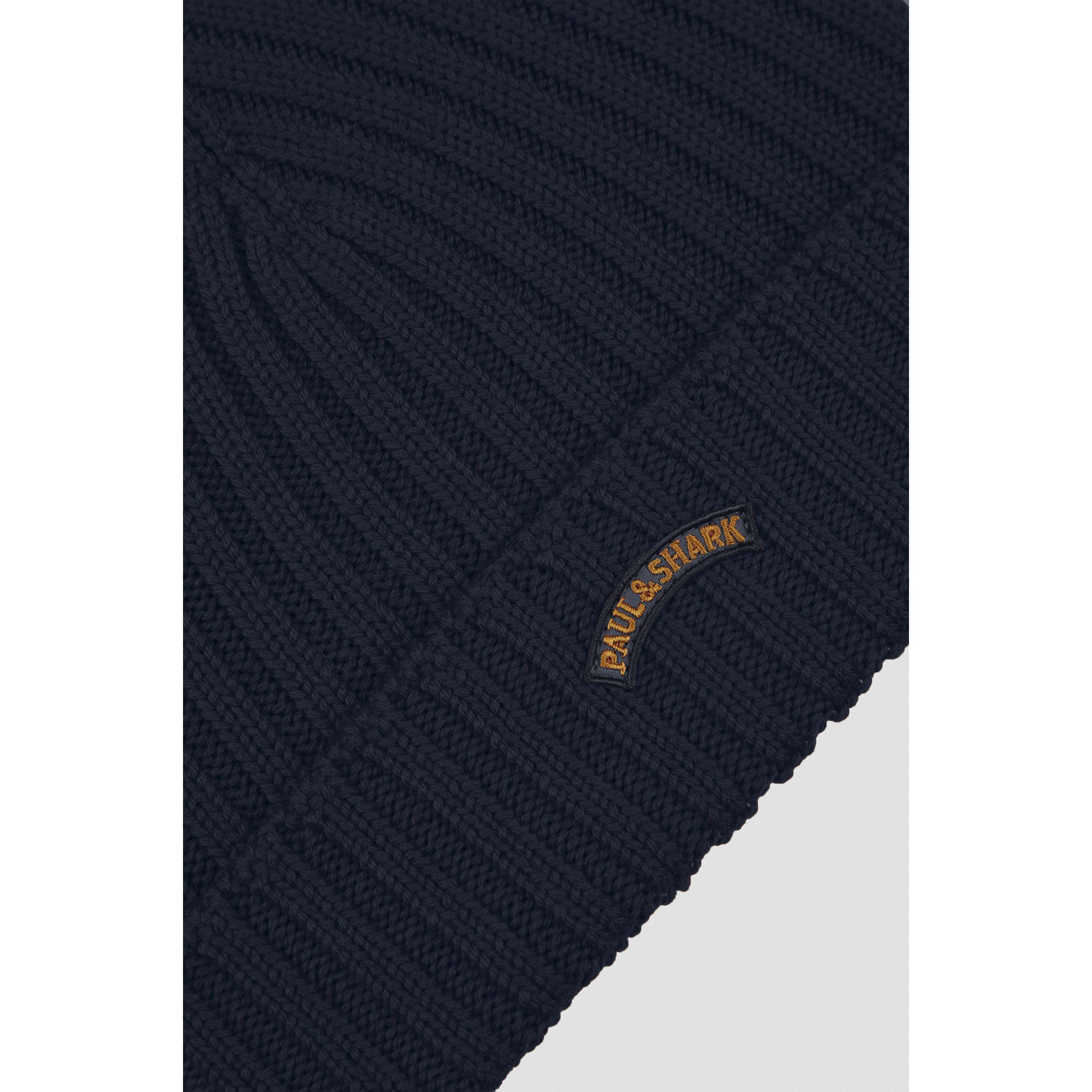Marineblå - Paul And Shark - P+S Moon Bdg wool Bn Sn64 - 3